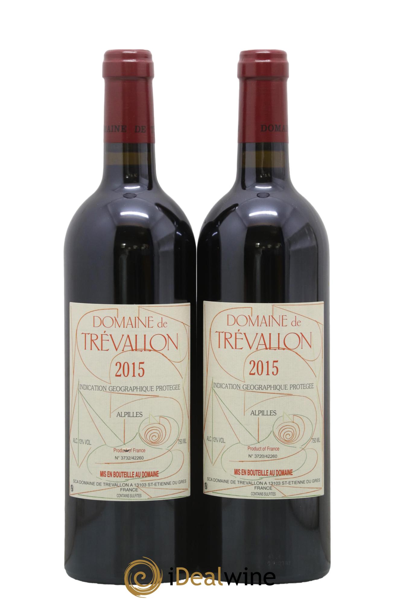 IGP Alpilles Trévallon (Domaine de) Eloi Dürrbach 2015 - Lot of 2 bottles - 0