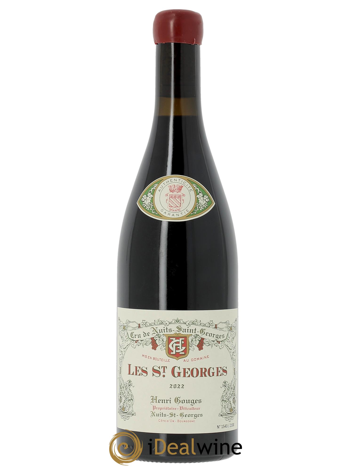 Nuits-Saint-Georges 1er Cru Les Saints Georges Henri Gouges 2022 - Lot de 1 bouteille - 1