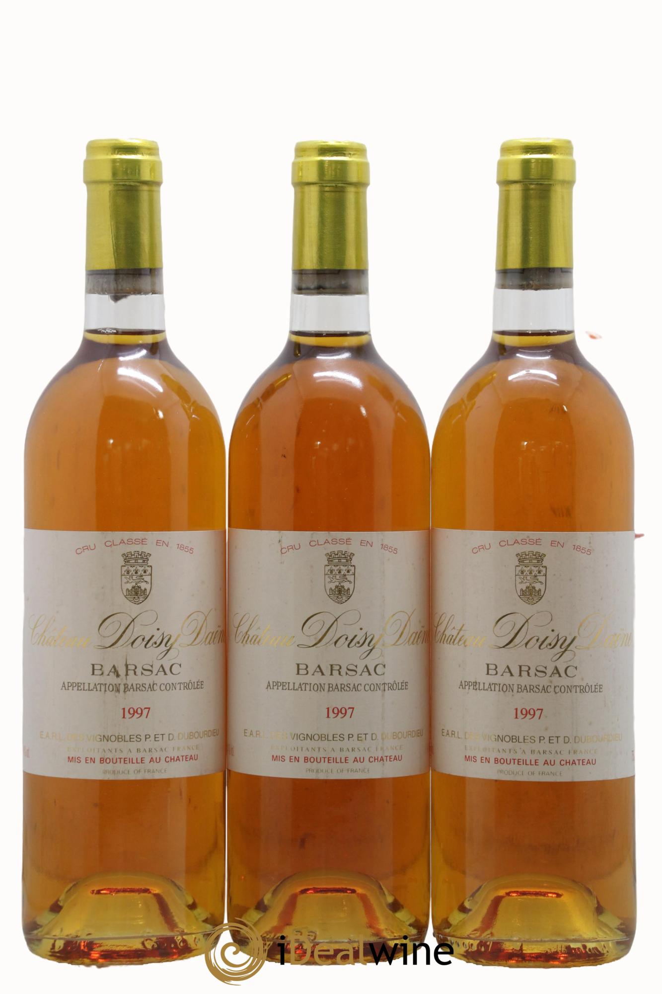 Château Doisy Daëne 2ème Grand Cru Classé 1997 - Lot de 3 bouteilles - 0