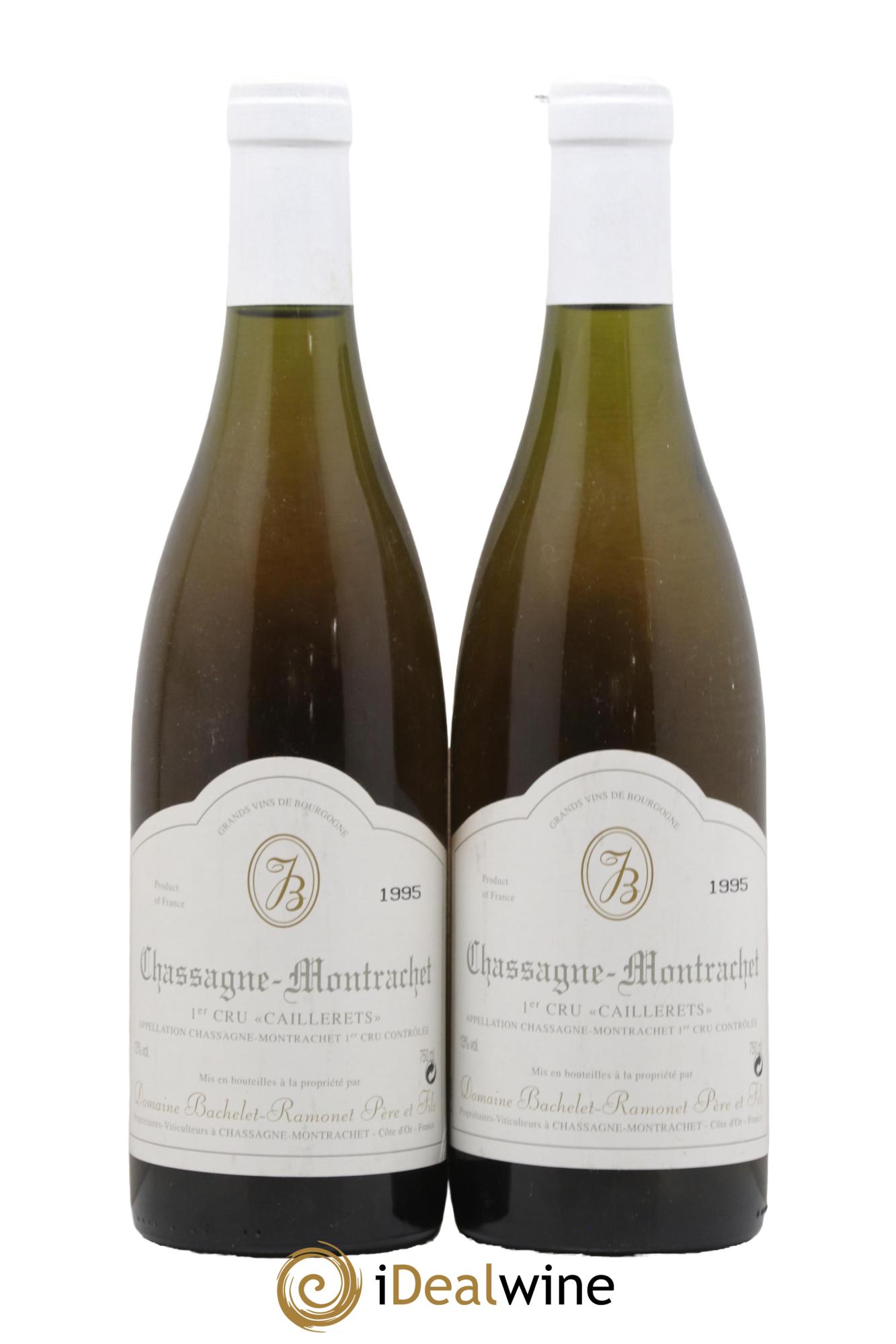 Chassagne-Montrachet 1er Cru Caillerets Bachelet-Ramonet (Domaine) 1995 - Lot of 2 bottles - 0