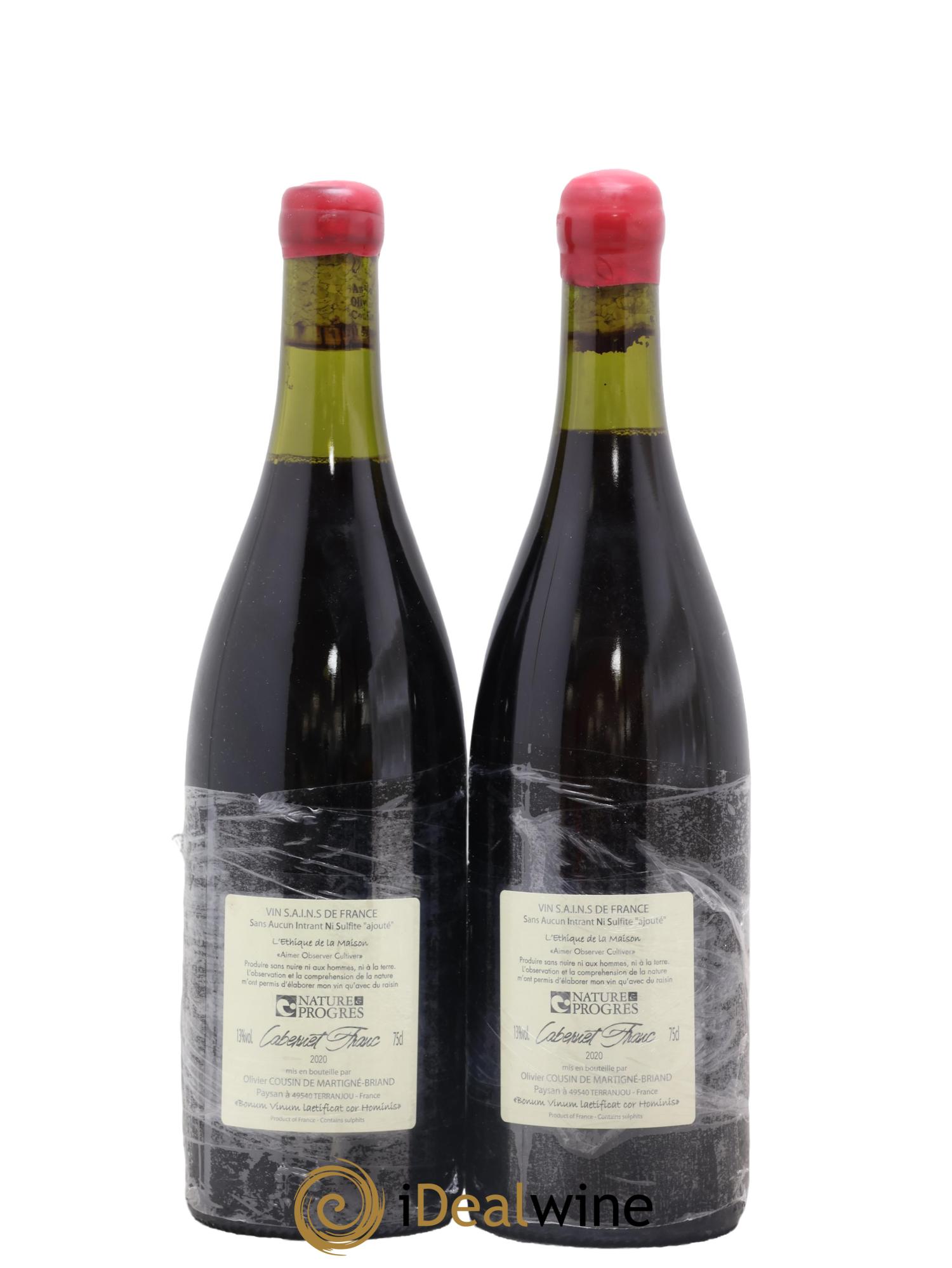 Vin de France Le Franc Olivier Cousin 2020 - Lot de 2 bouteilles - 1