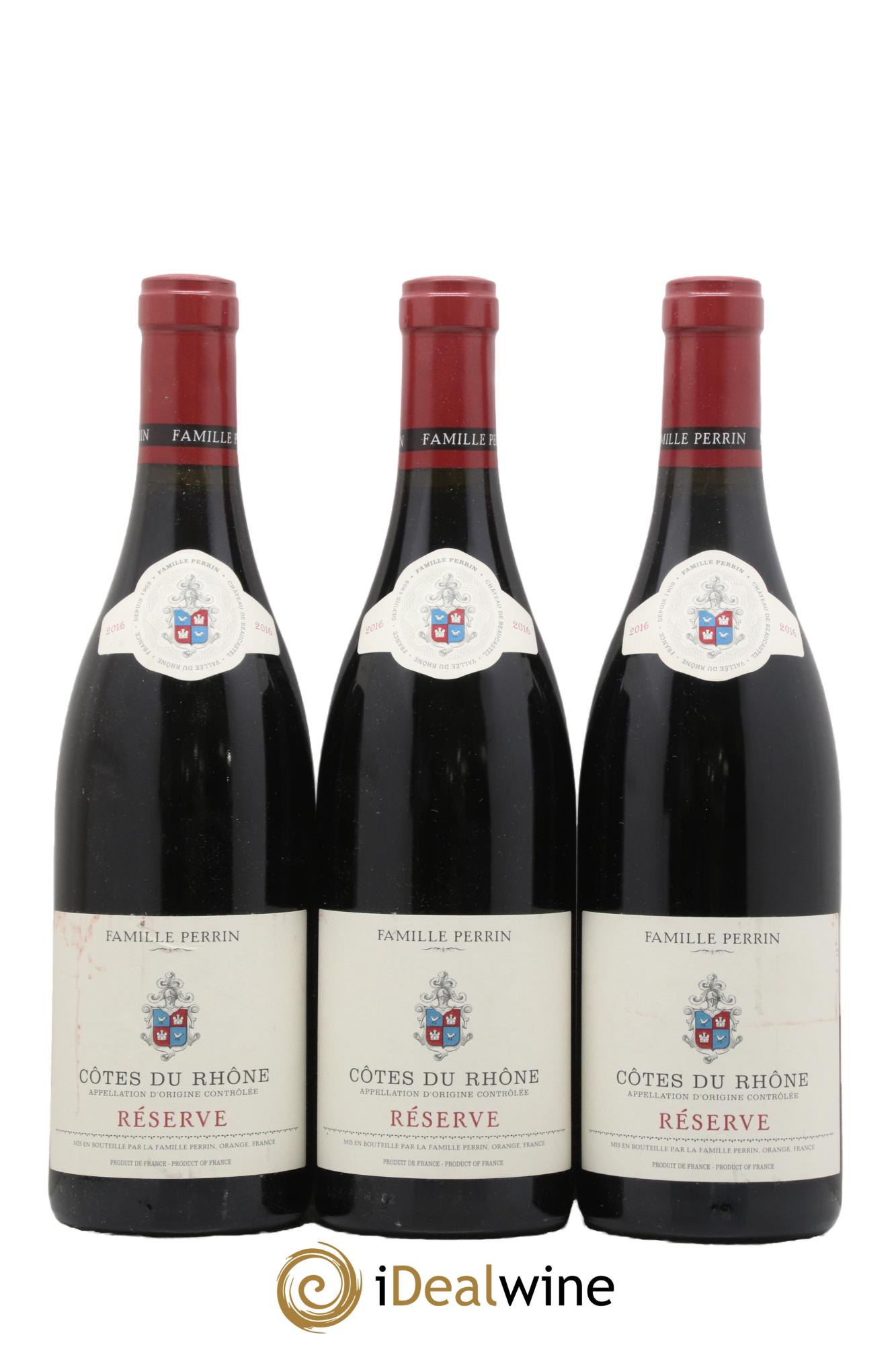 Côtes-du-Rhône Réserve Famille Perrin 2010 - Lot de 3 bouteilles - 0