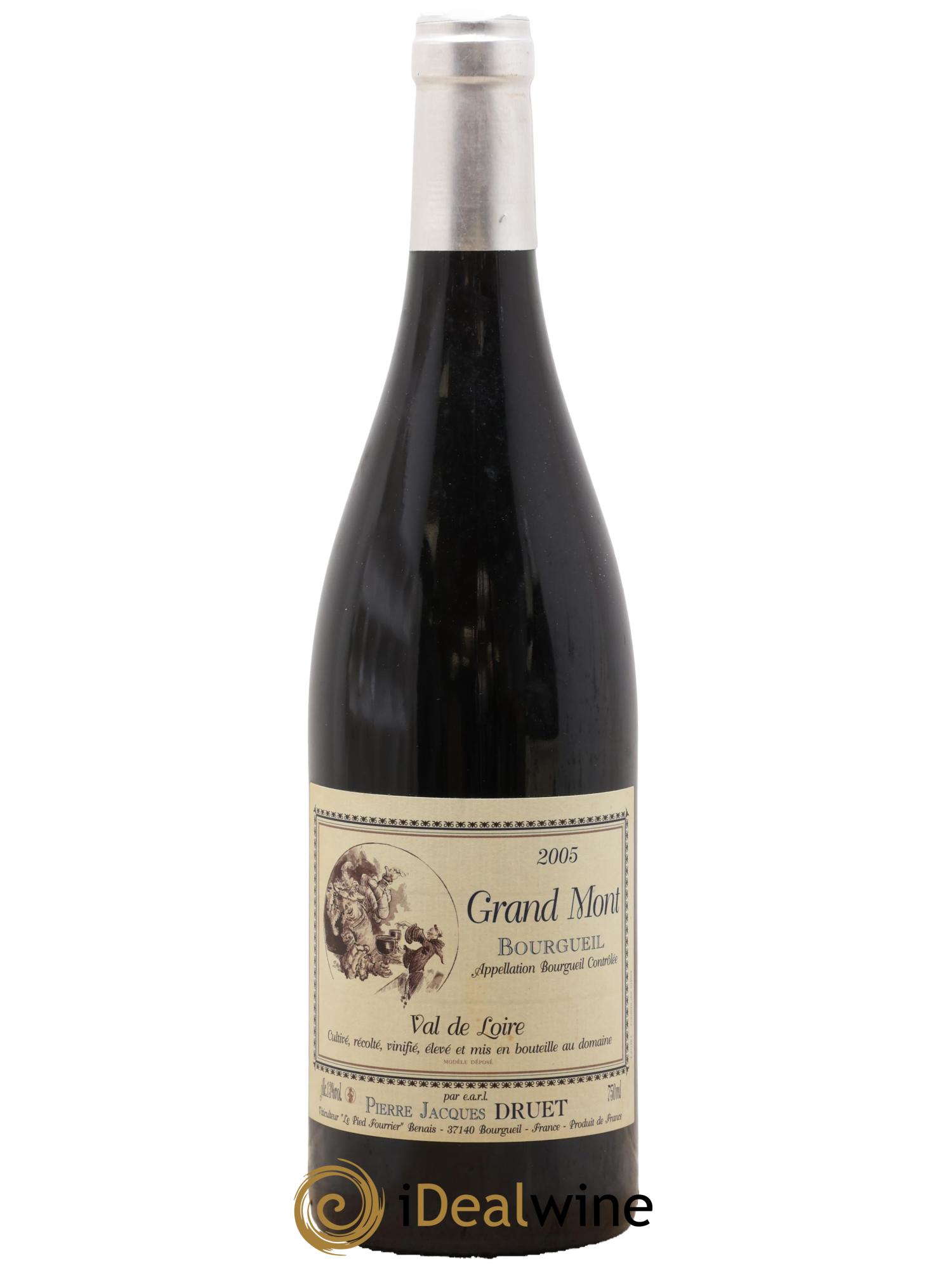 Bourgueil Grand Mont Pierre Jacques Druet 2005 - Posten von 1 Flasche - 0