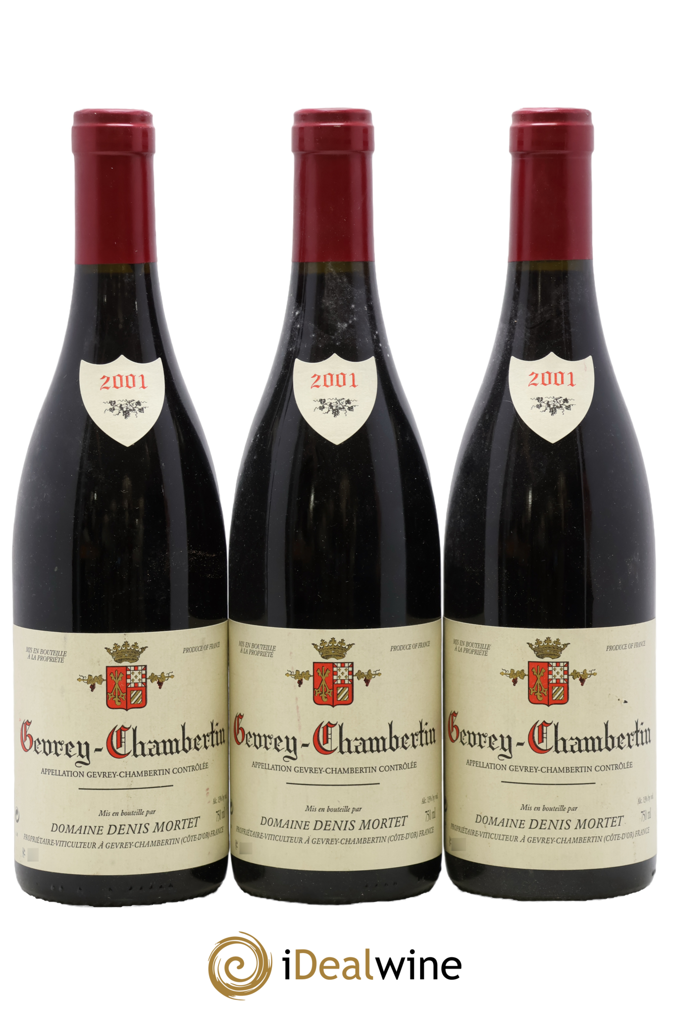 Gevrey-Chambertin Denis Mortet (Domaine) 2001 - Lot de 3 bouteilles - 0