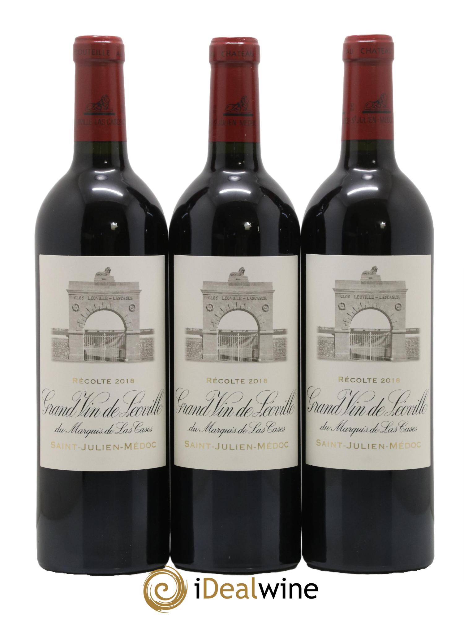 Château Léoville Las Cases 2ème Grand Cru Classé 2018 - Lot de 3 bouteilles - 0