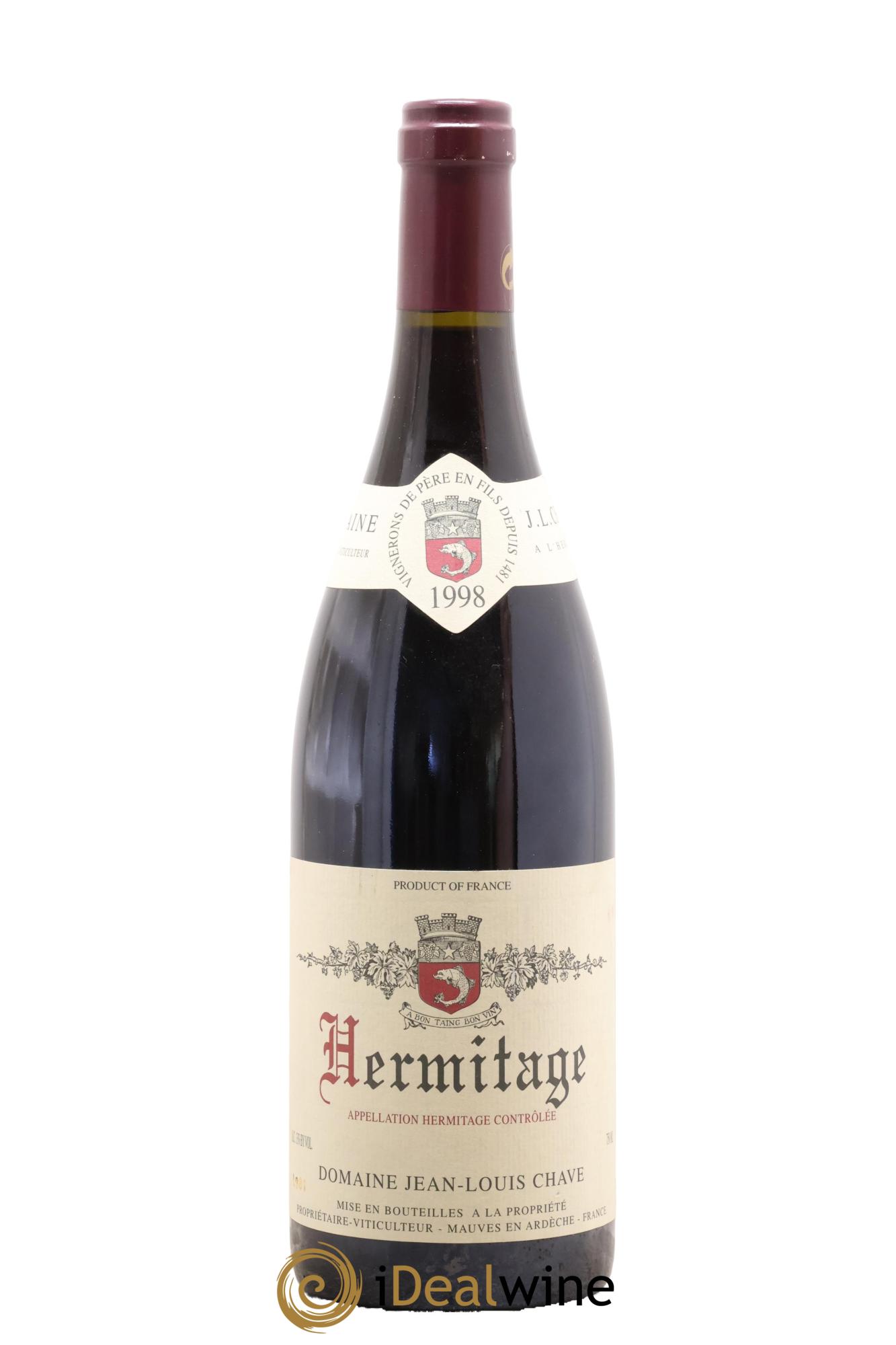Hermitage Jean-Louis Chave 1998 - Lot of 1 bottle - 0