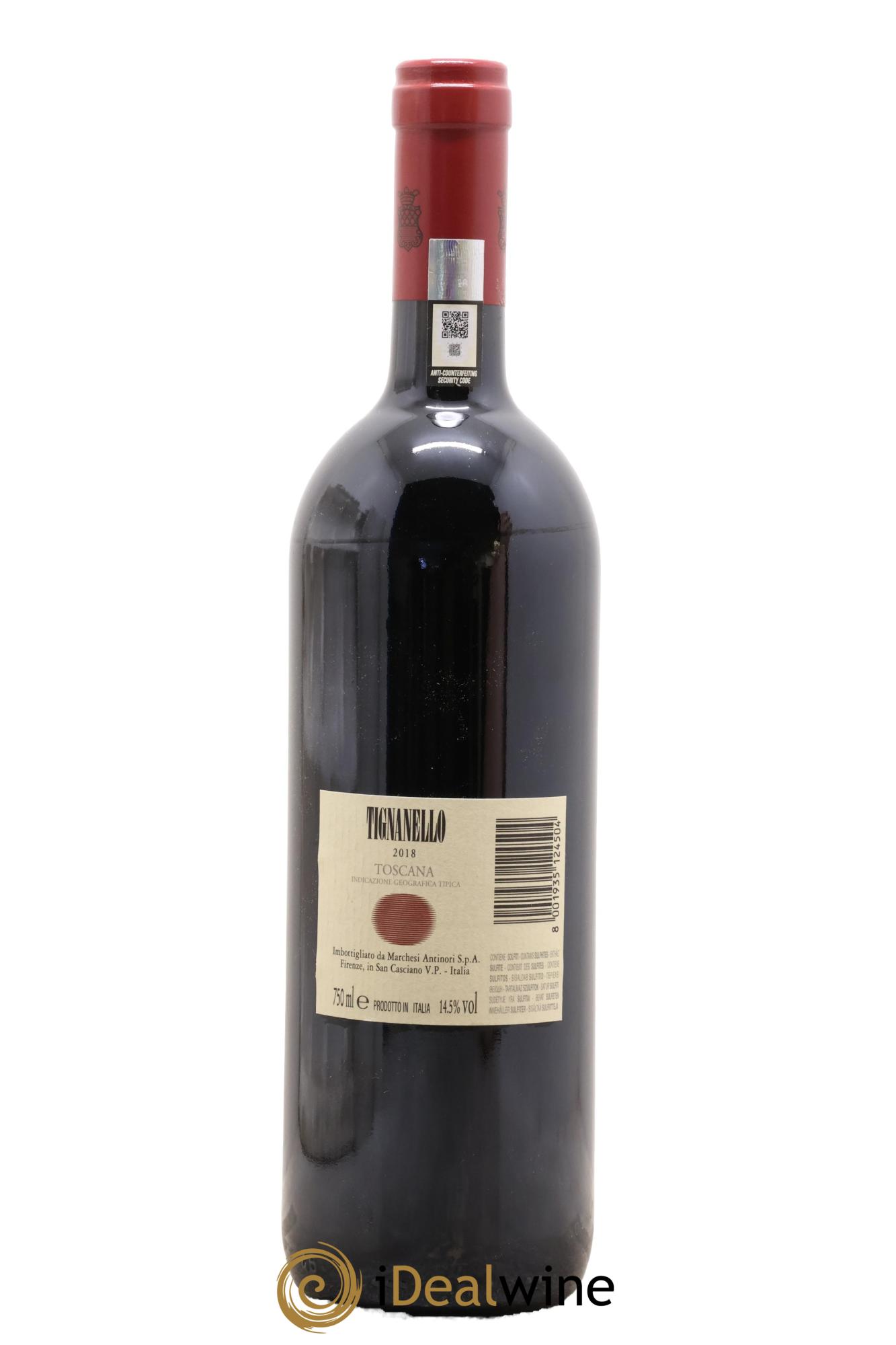Toscana IGT Tignanello Tenuta Tignanello - Marchesi Antinori 2018 - Lotto di 1 bottiglia - 1