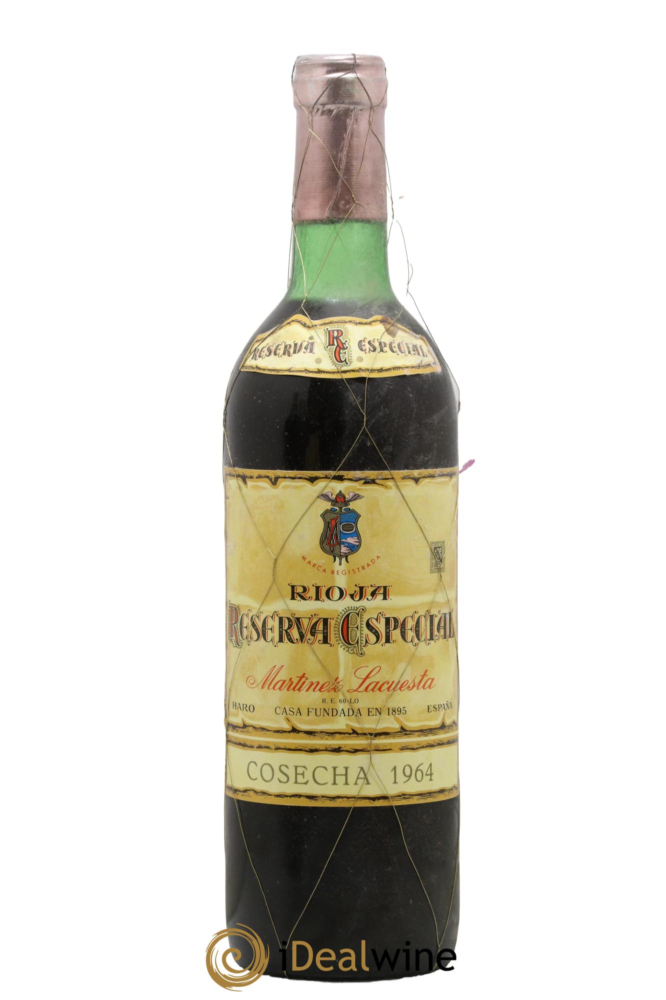 Rioja DOCA Martinez Lacuesta Haro Reserva Especial 1964 - Lot de 1 bouteille - 0