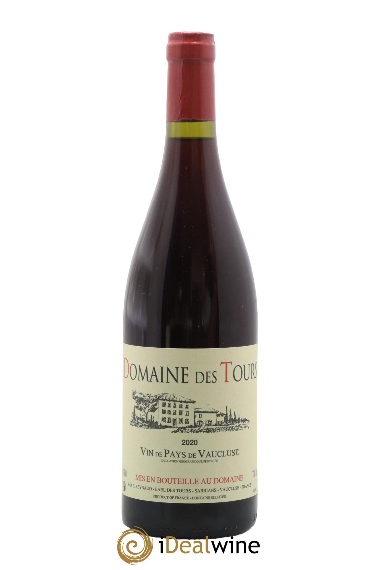 Vaucluse (Vin de Pays de Vaucluse) Domaine des Tours Emmanuel Reynaud 2020 - Lot de 1 bouteille - 0
