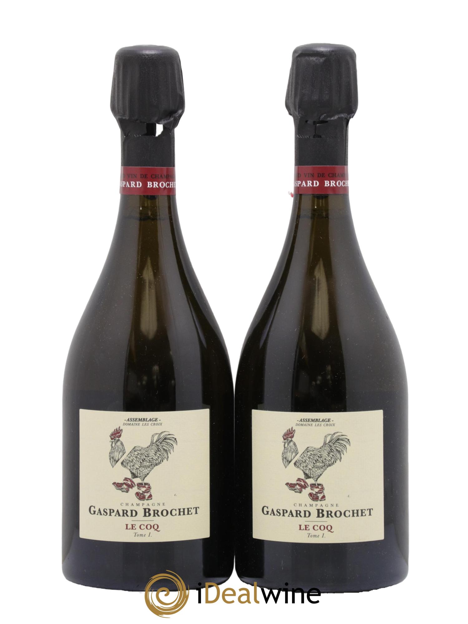 Champagne Tome I Le Coq Gaspard Brochet - Lot de 2 bouteilles - 0