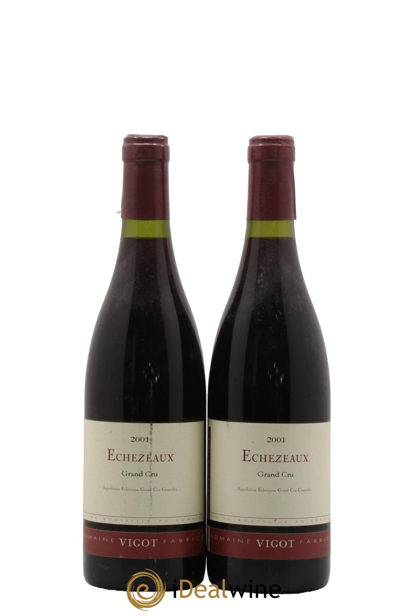 Echezeaux Grand Cru Fabrice Vigot 2001 - Lot of 2 bottles - 0