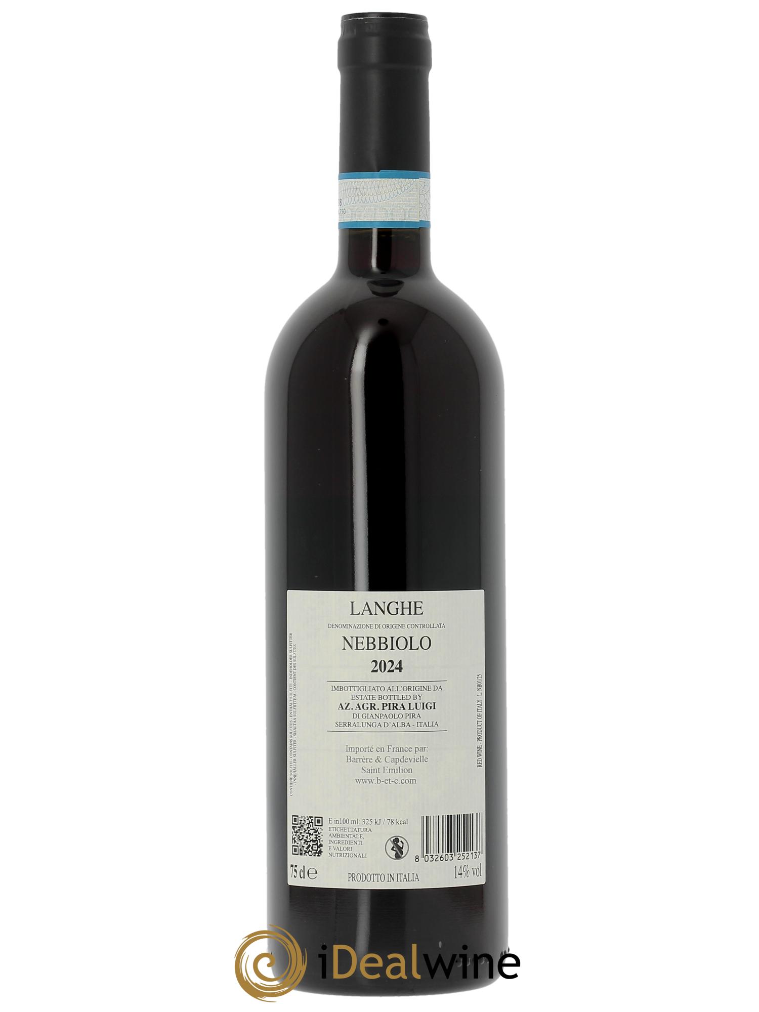 Langhe DOC Luigi Pira Nebbiolo  2024 - Lot of 1 bottle - 1