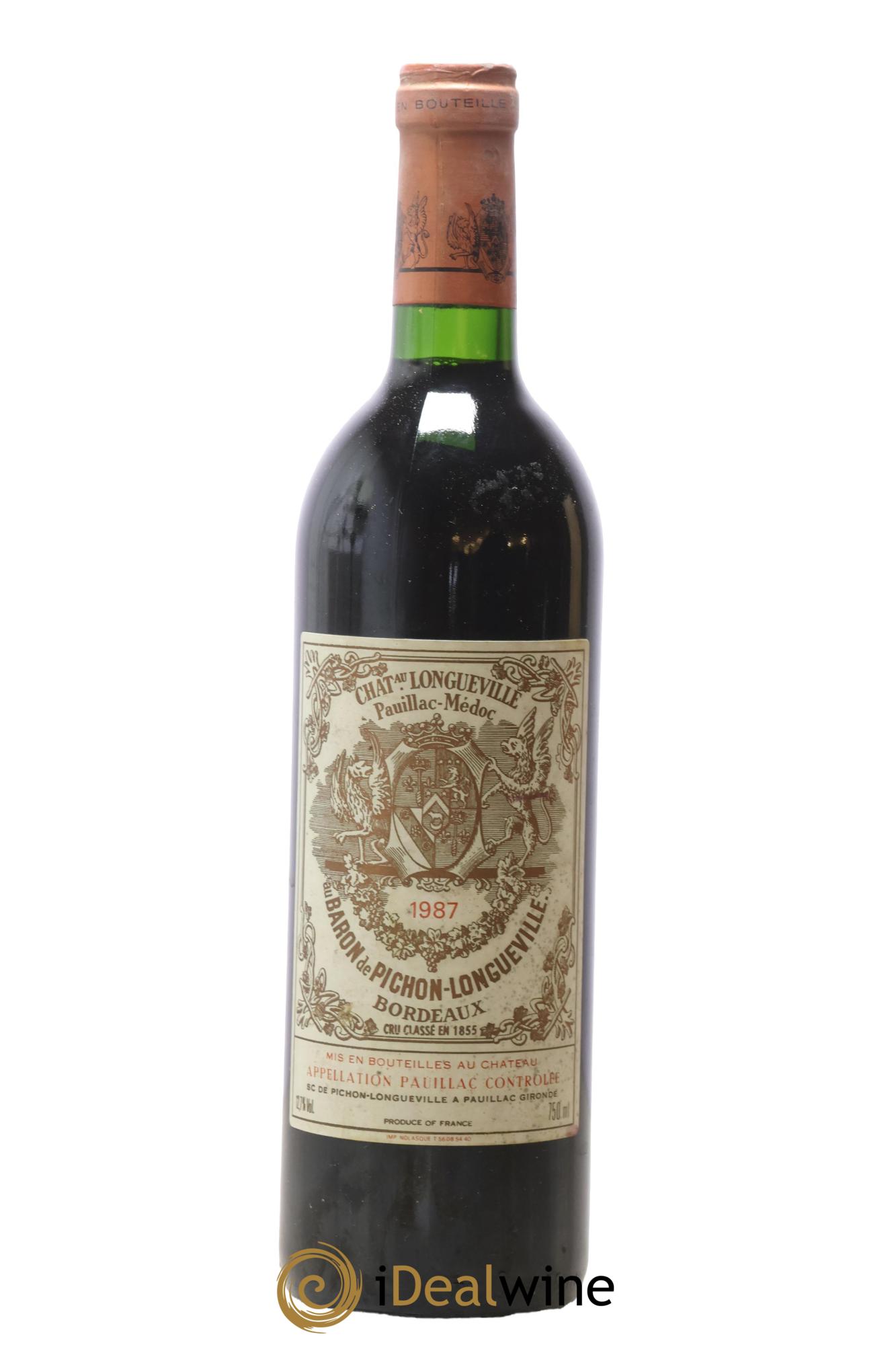 Pichon Longueville Baron 2ème Grand Cru Classé 1987 - Lot of 1 bottle - 0