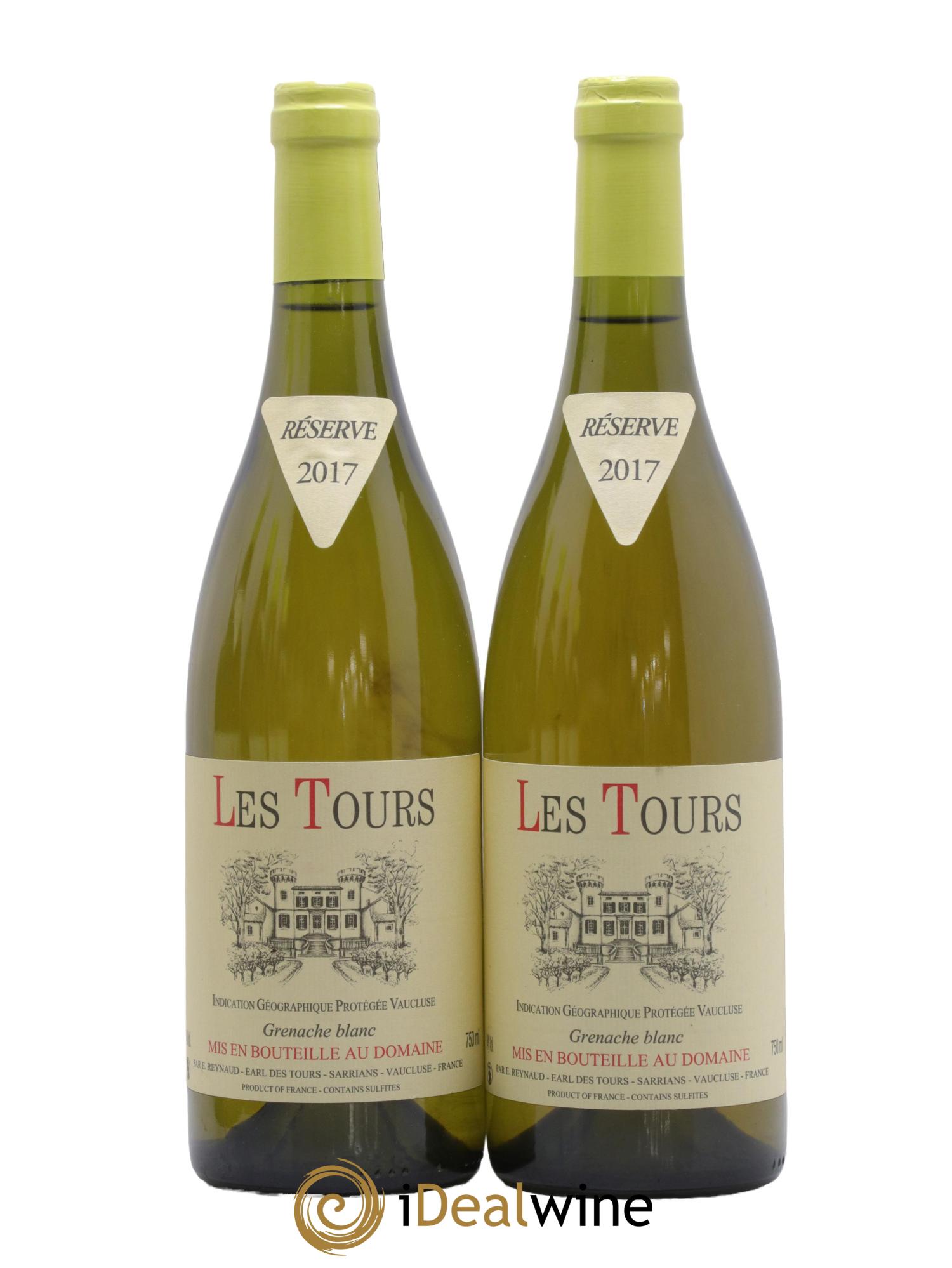 IGP Vaucluse (Vin de Pays de Vaucluse) Les Tours Grenache Blanc Emmanuel Reynaud 2017 - Posten von 2 Flaschen - 0