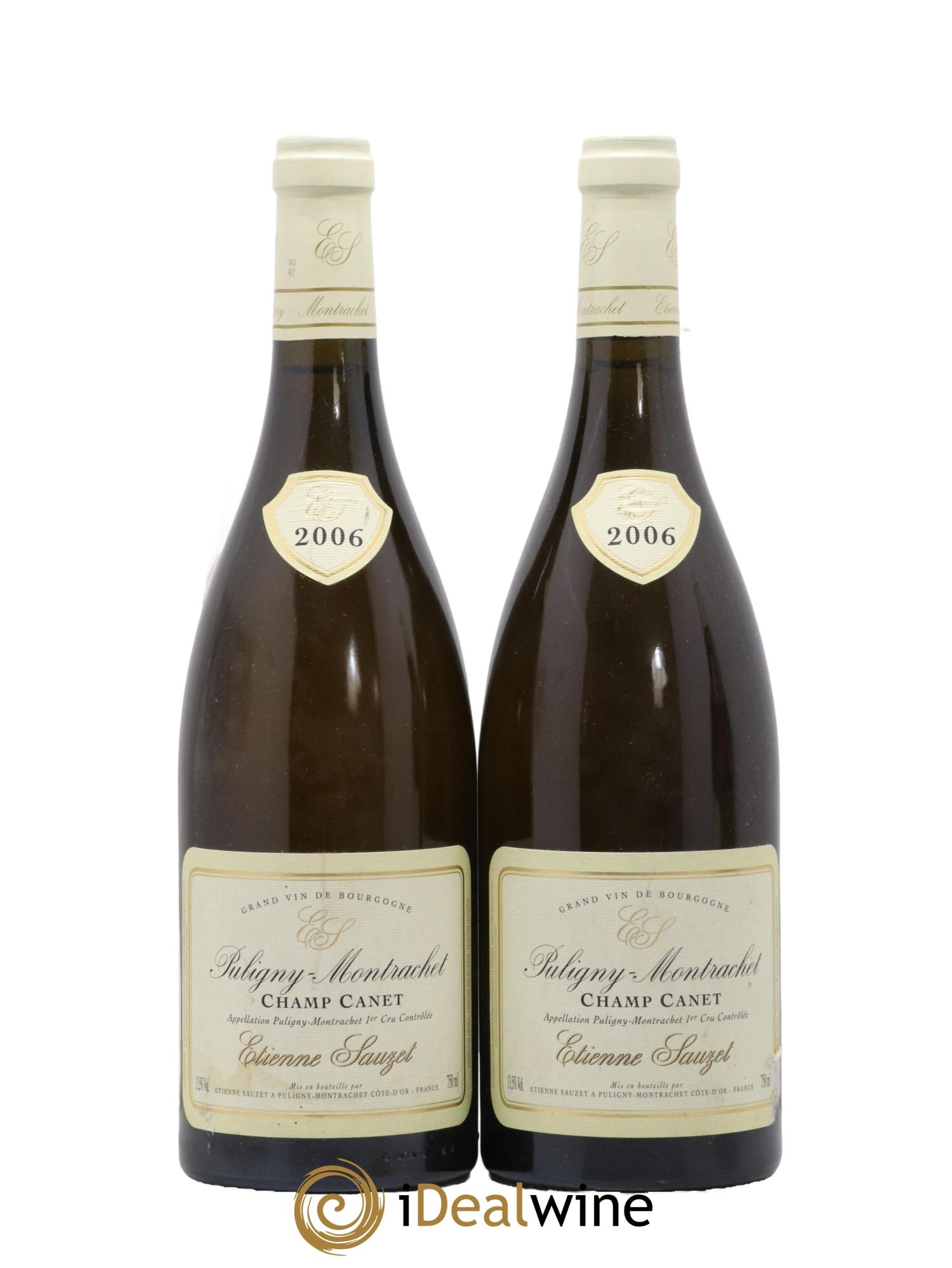 Puligny-Montrachet 1er Cru Champ Canet Etienne Sauzet 2006 - Lot de 2 bouteilles - 0