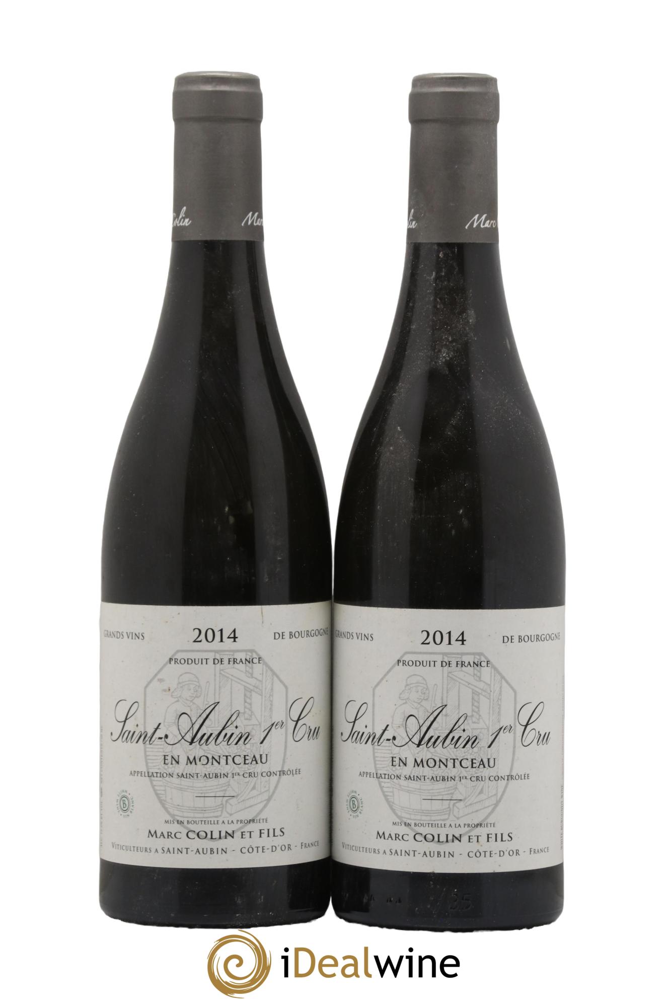 Saint-Aubin 1er Cru En Montceau Marc Colin & Fils 2014 - Posten von 2 Flaschen - 0