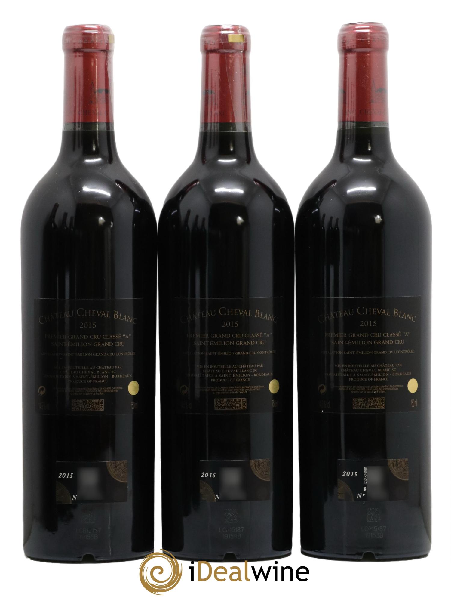 Château Cheval Blanc 1er Grand Cru Classé A 2015 - Lot de 6 bouteilles - 2