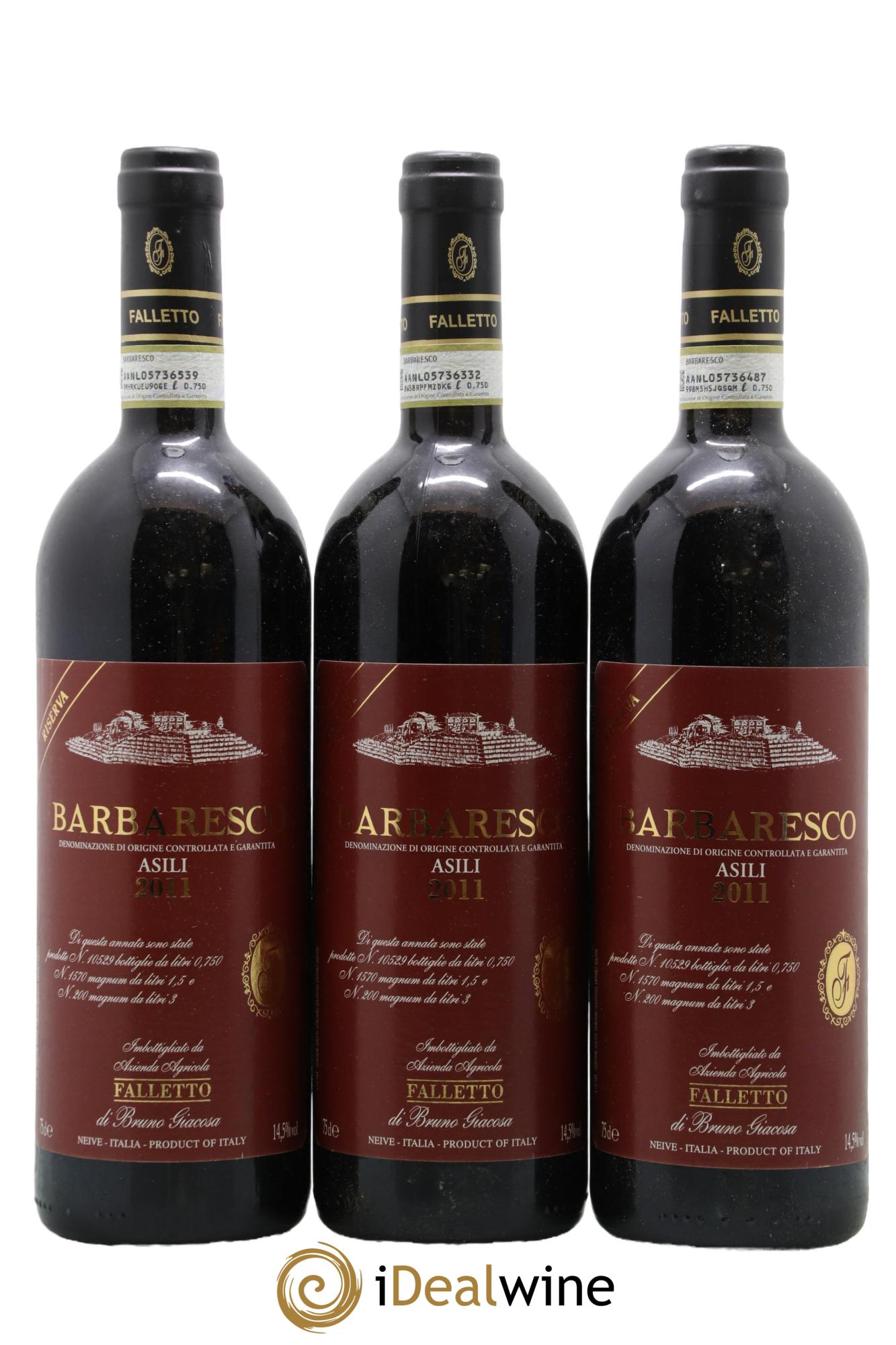 Barbaresco DOCG Asili Riserva Falletto - Bruno Giacosa 2011 - Lot of 6 bottles - 2