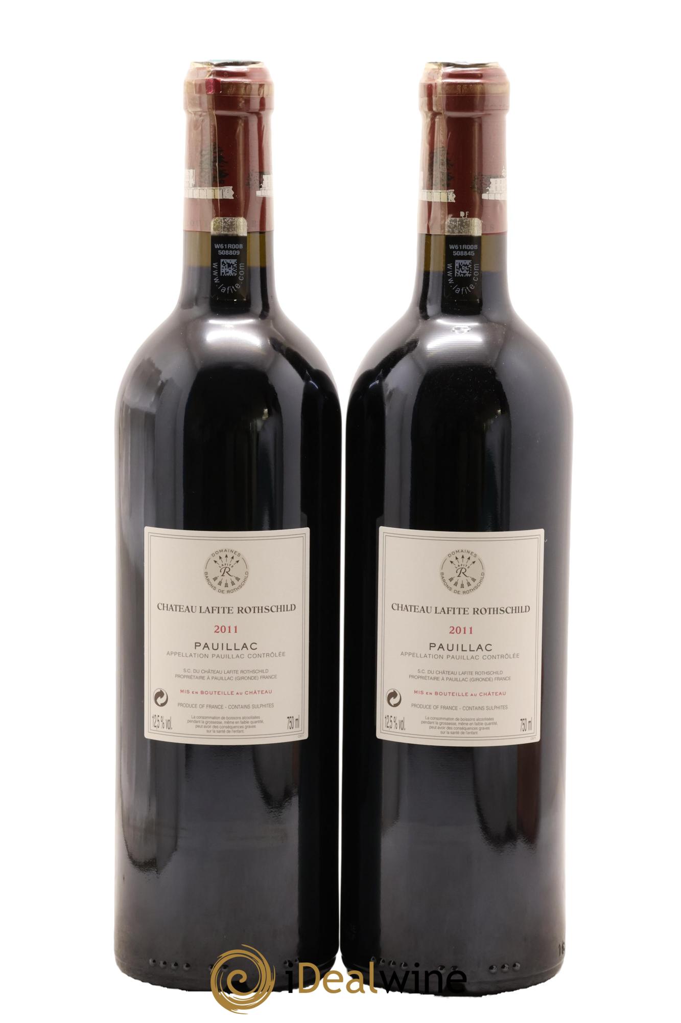 Château Lafite Rothschild 1er Grand Cru Classé 2011 - Lot of 2 bottles - 1