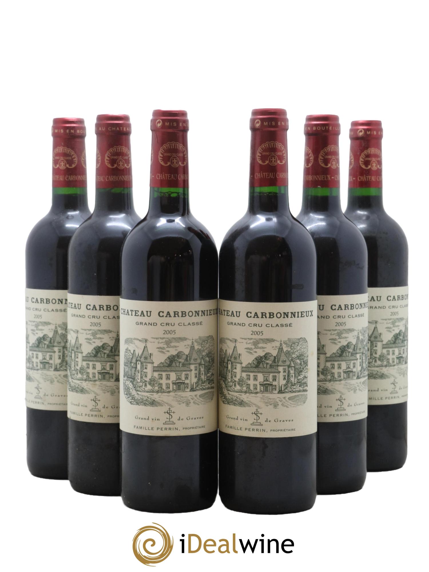 Château Carbonnieux Cru Classé de Graves 2005 - Lot de 6 bouteilles - 0