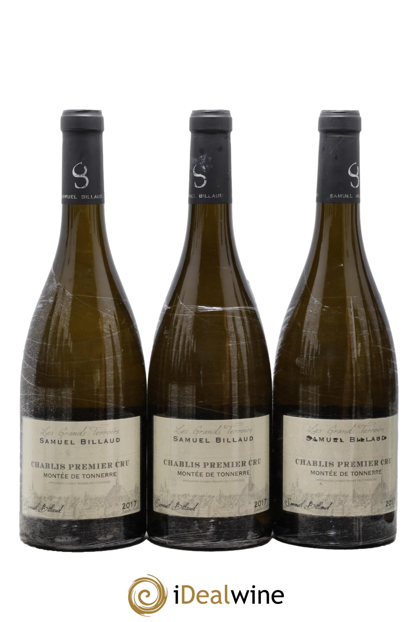 Chablis 1er Cru Montée de Tonnerre Samuel Billaud 2017 - Lot of 3 bottles - 0