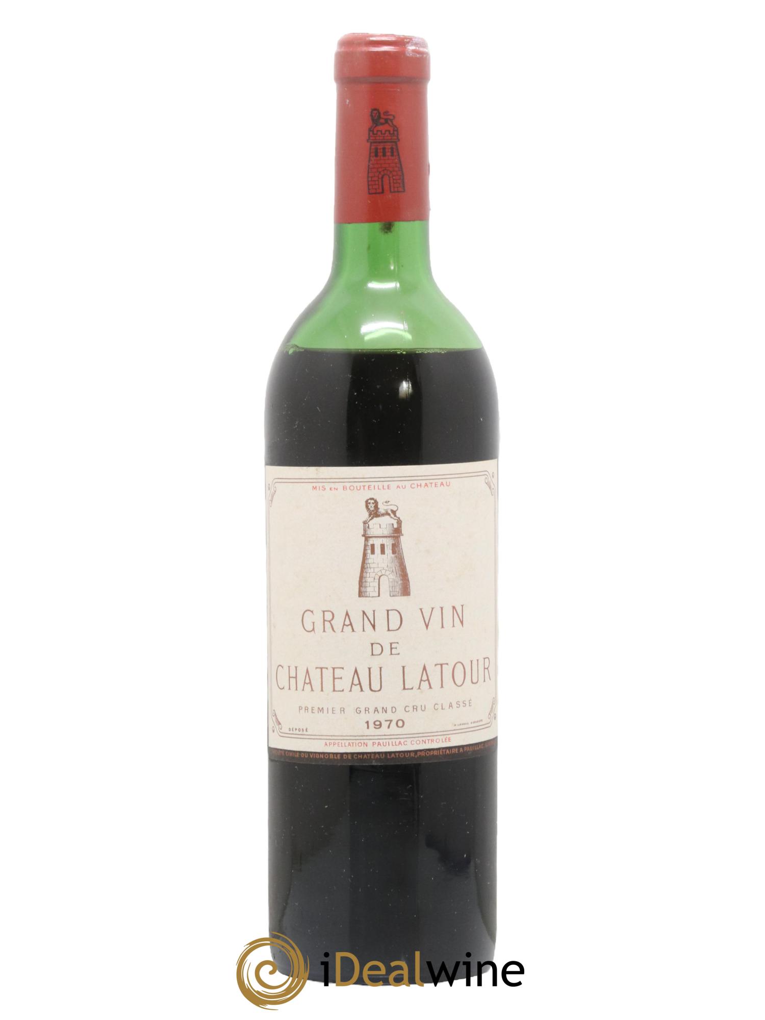 Château Latour 1er Grand Cru Classé 1970 - Lot de 1 bouteille - 0