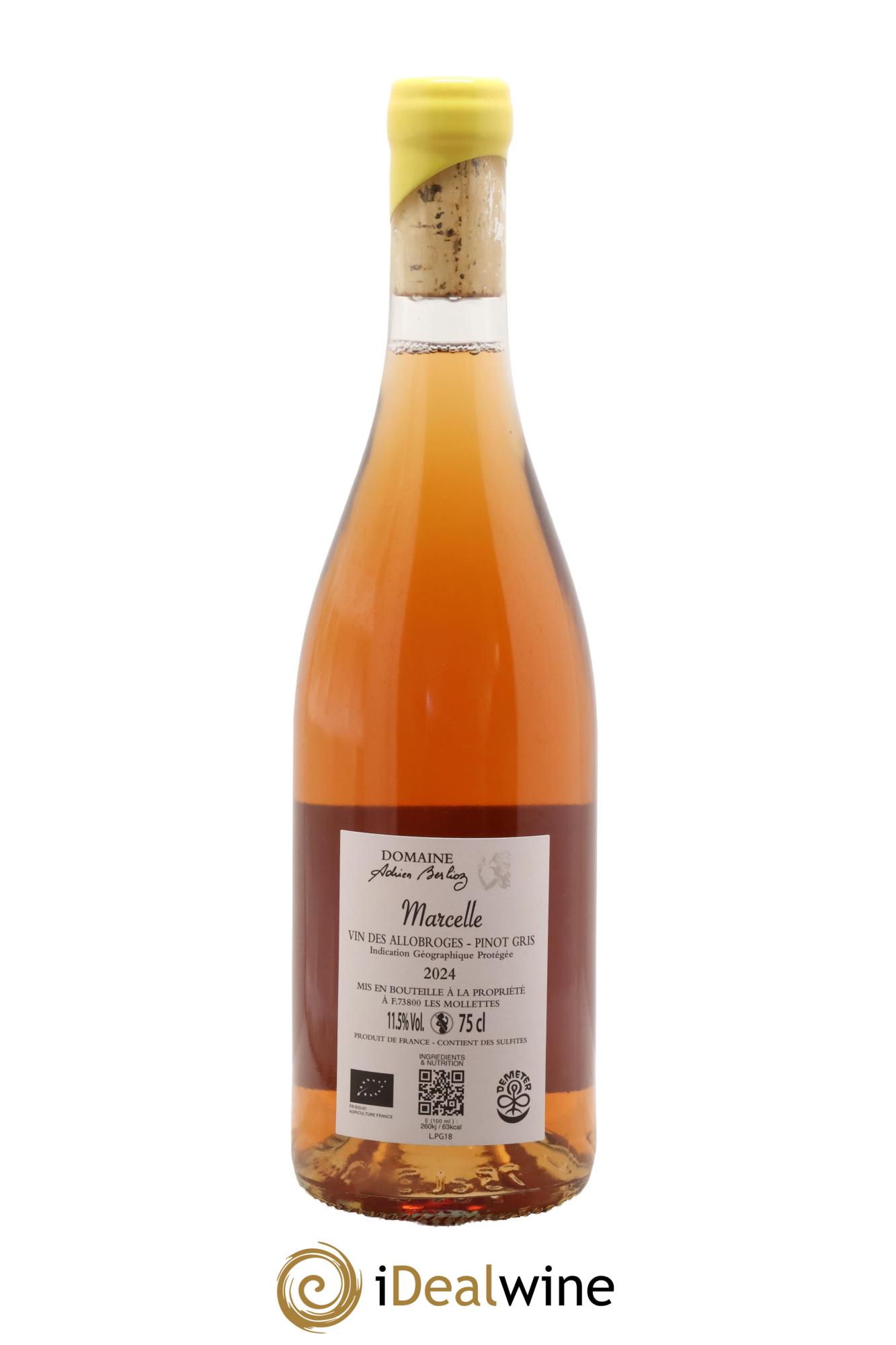 Vin des Allobroges Marcelle (macération) Adrien Berlioz 2024 - Posten von 1 Flasche - 1