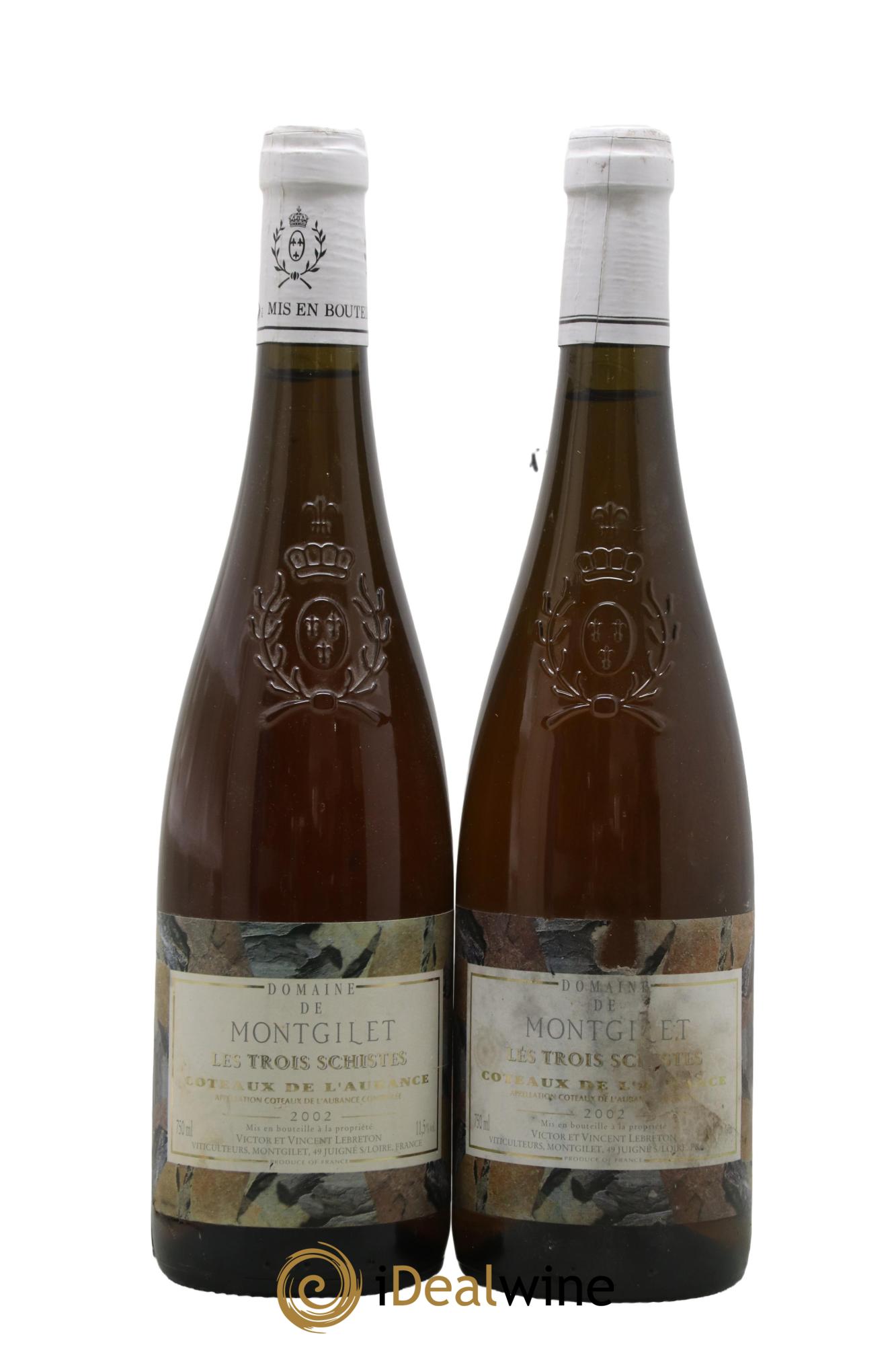 Coteaux de l'Aubance Les Trois Schistes Domaine de Montgilet 2002 - Lotto di 2 bottiglie - 0