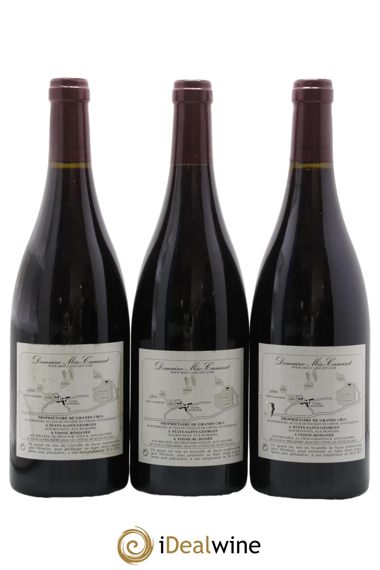 Vosne-Romanée 1er Cru Les Chaumes Méo-Camuzet (Domaine) 2002 - Lot de 3 bouteilles - 1