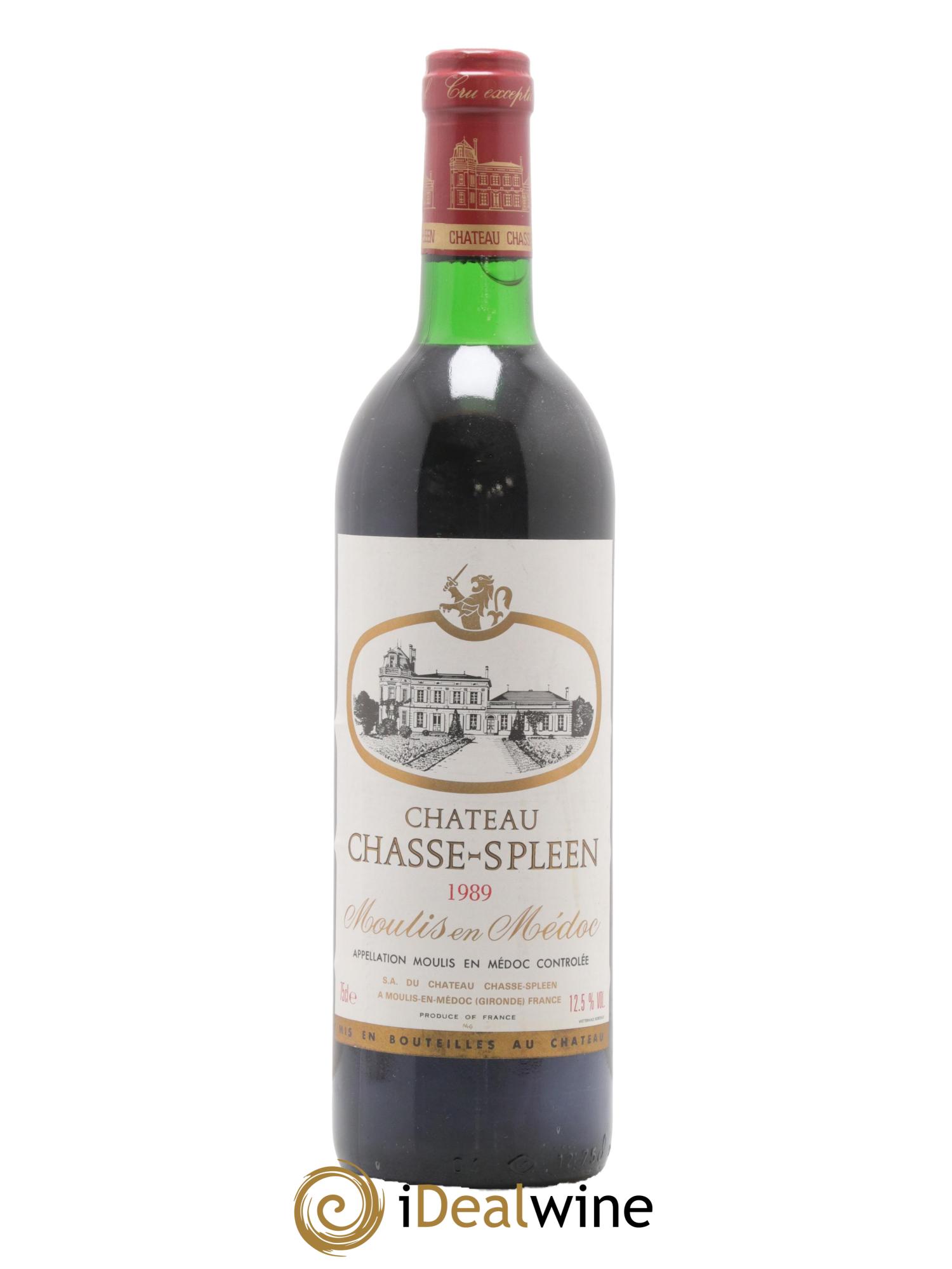 Château Chasse Spleen 1989 - Lot de 1 bouteille - 0