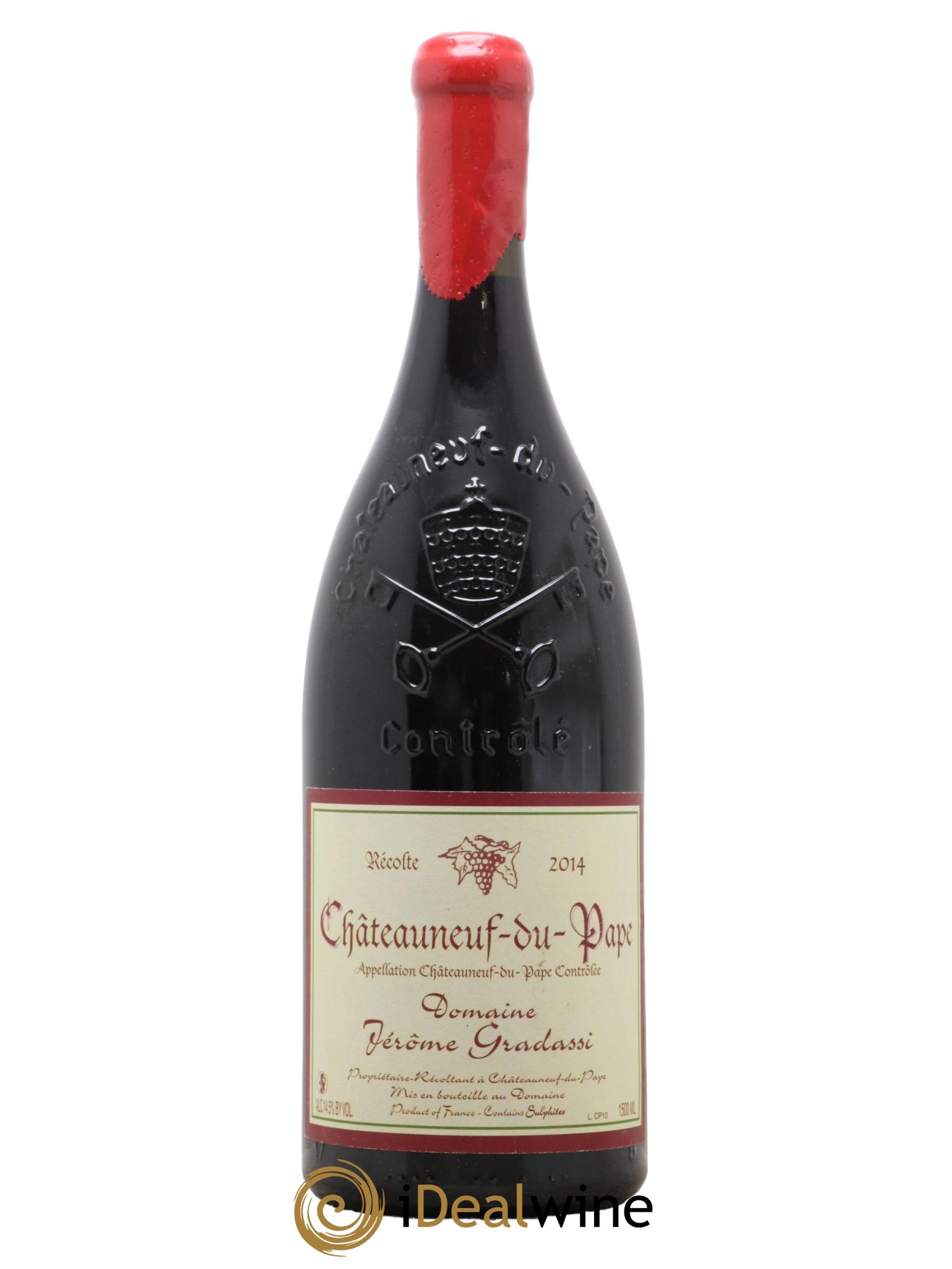 Châteauneuf-du-Pape Jérôme Gradassi 2014 - Posten von 1 Magnum - 0