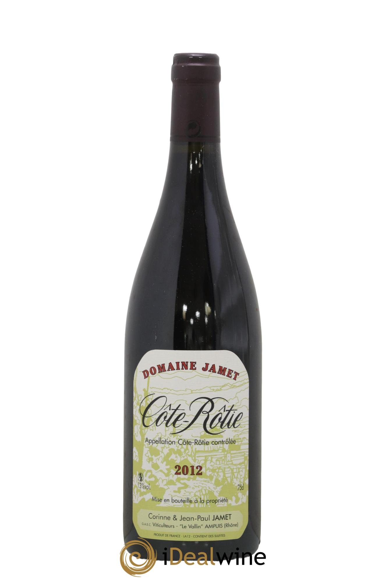 Côte-Rôtie Jamet (Domaine) 2012 - Lot de 1 bouteille - 0