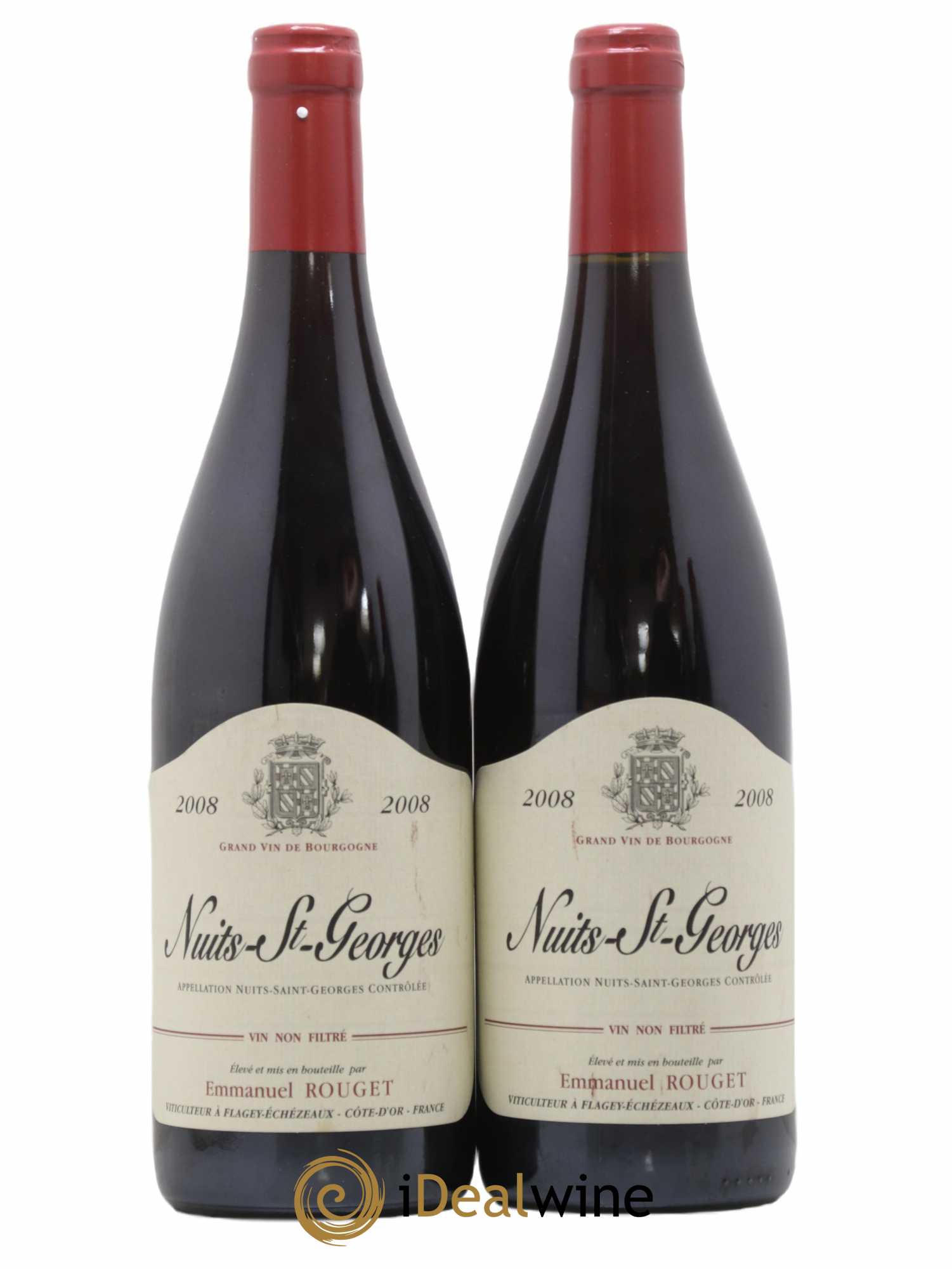 Nuits-Saint-Georges Emmanuel Rouget 2008 - Lot of 2 bottles - 0