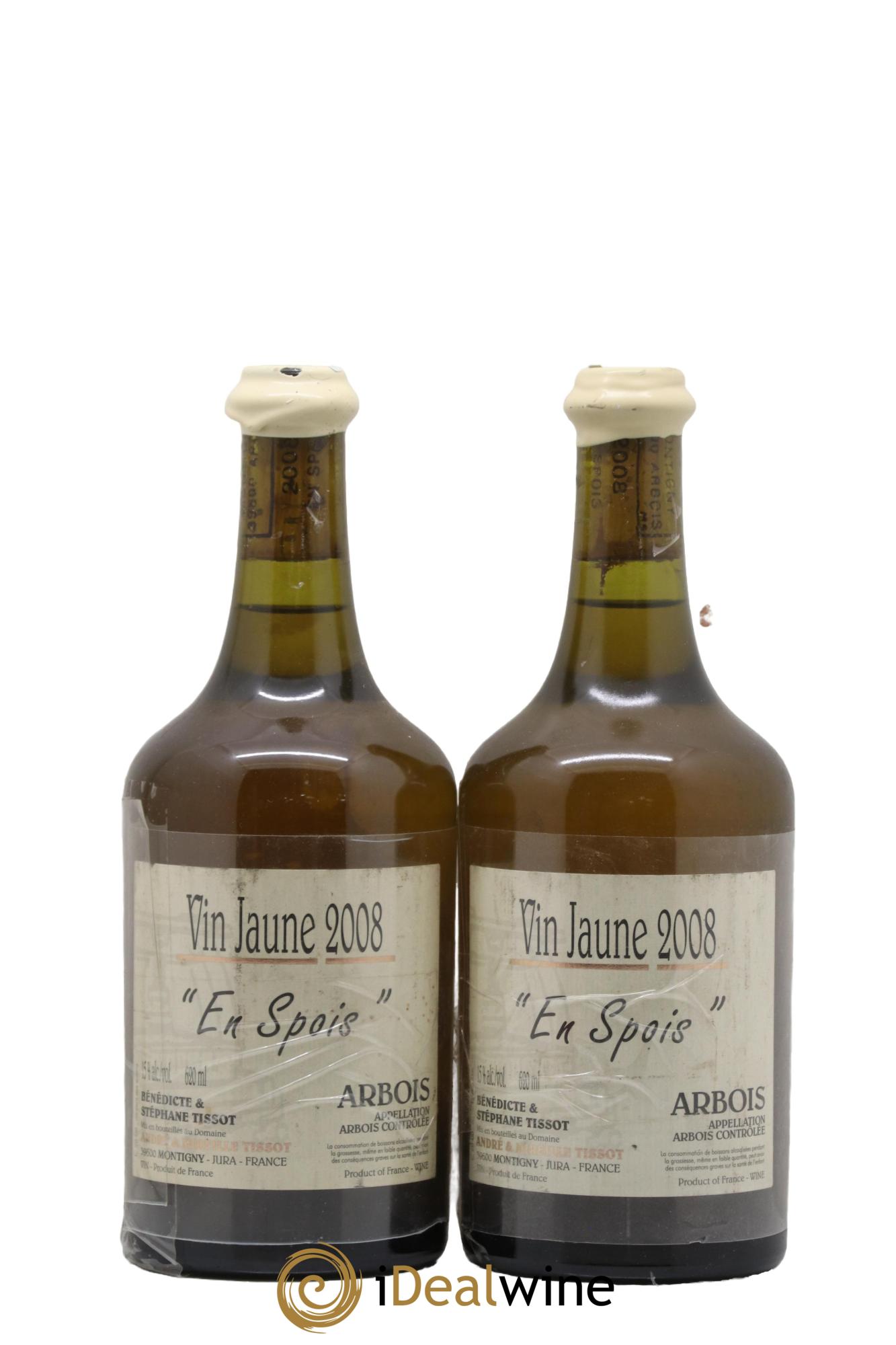 Arbois Vin Jaune En Spois Bénédicte et Stéphane Tissot 2008 - Lot de 2 clavelins - 0
