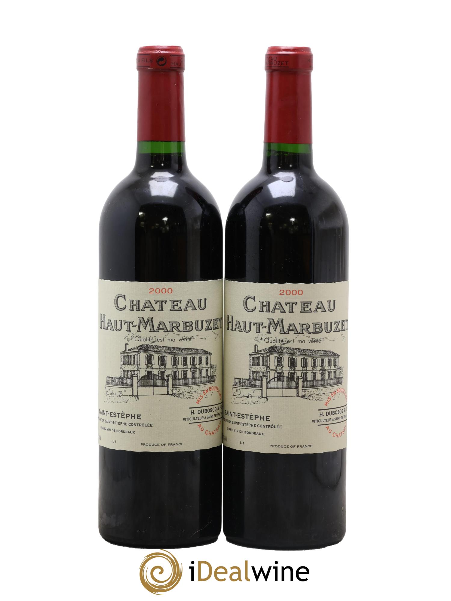 Château Haut Marbuzet 2000 - Posten von 2 Flaschen - 0