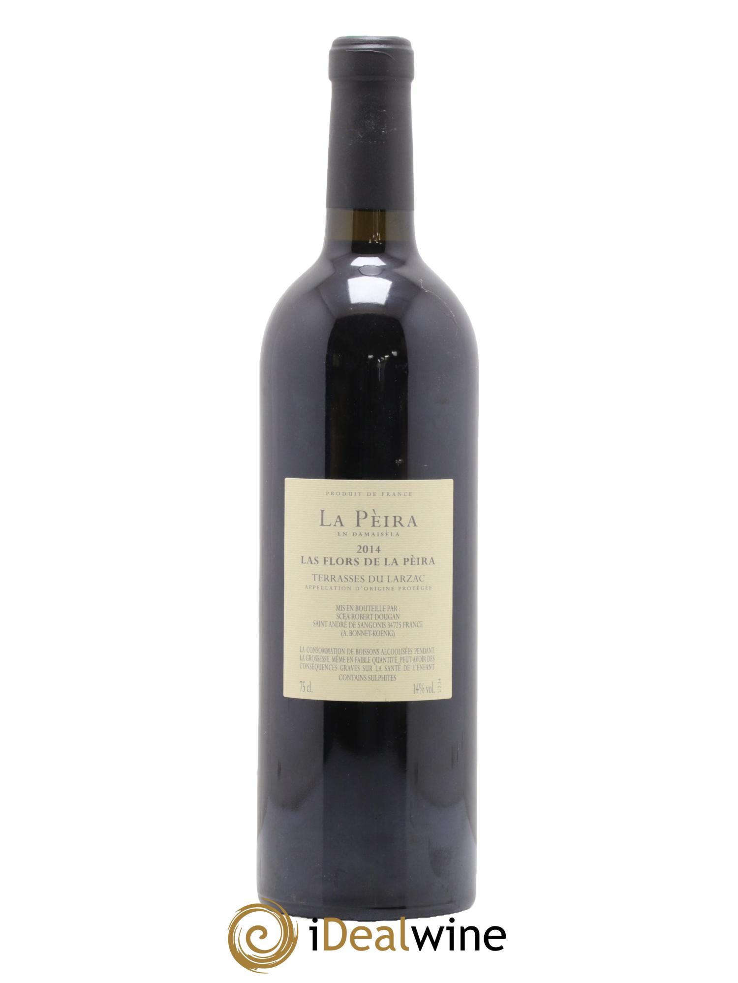 Terrasses du Larzac Domaine de La Pèira en Damaisèla Les Flors Karine Ahton et Robert Dougan 2014 - Lot de 1 bouteille - 1