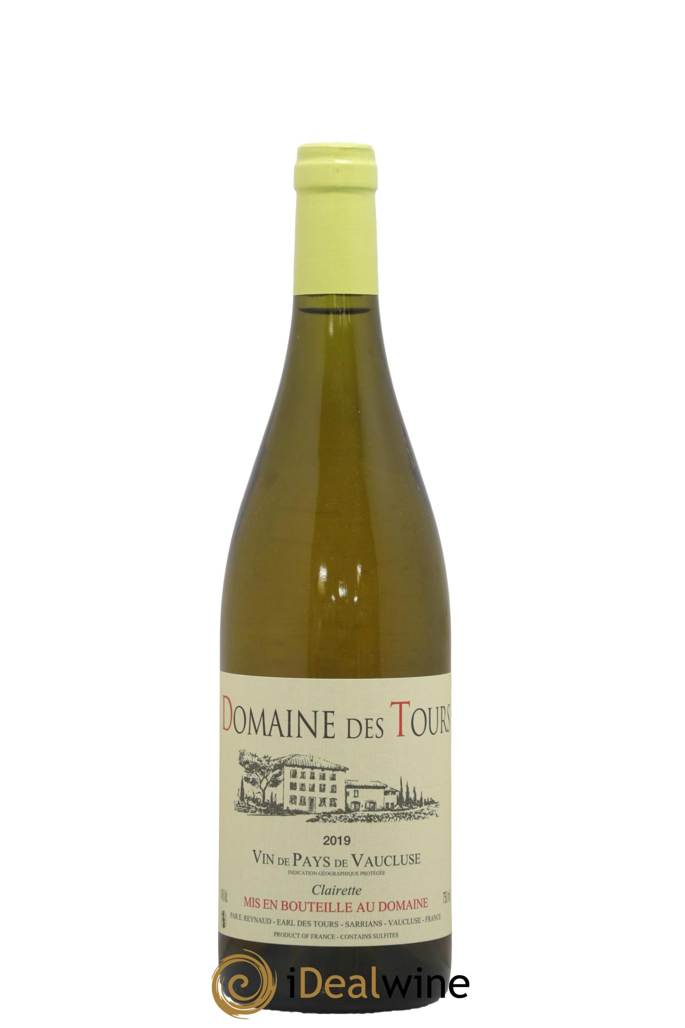 IGP Vaucluse (Vin de Pays de Vaucluse) Domaine des Tours Clairette Emmanuel Reynaud 2019 - Lot of 1 bottle - 0