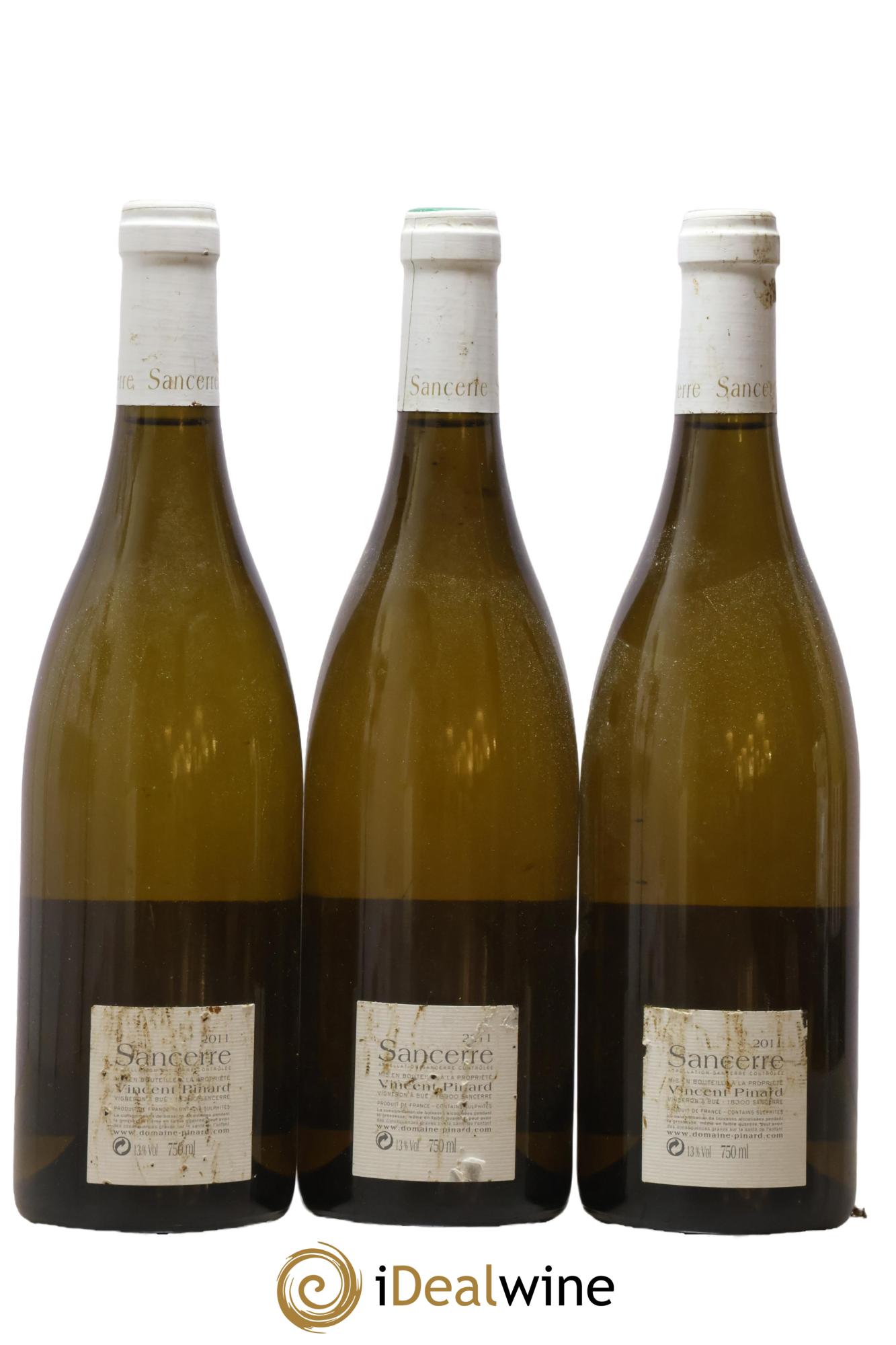 Sancerre Florès Vincent Pinard 2011 - Lot of 3 bottles - 1
