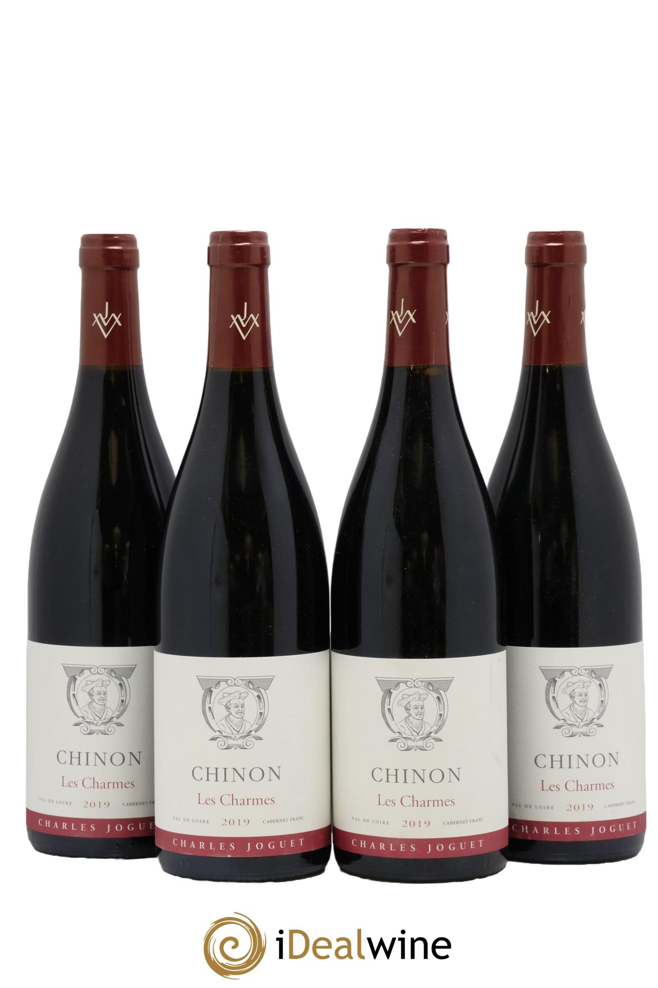 Chinon Les Charmes Charles Joguet 2019 - Lot of 4 bottles - 0
