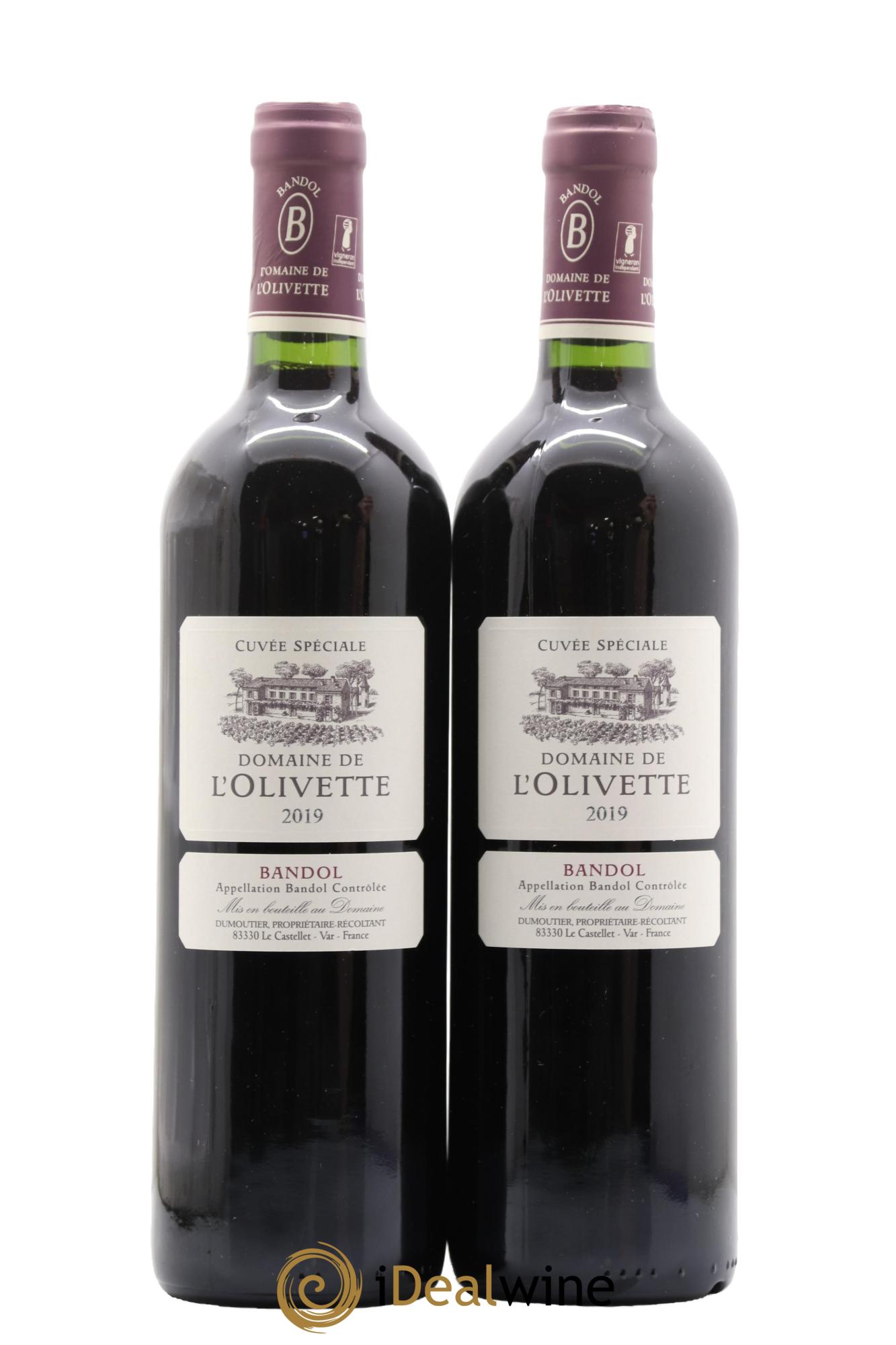 Bandol Cuvée spéciale L'Olivette (Domaine de) 2019 - Lot de 2 bouteilles - 0