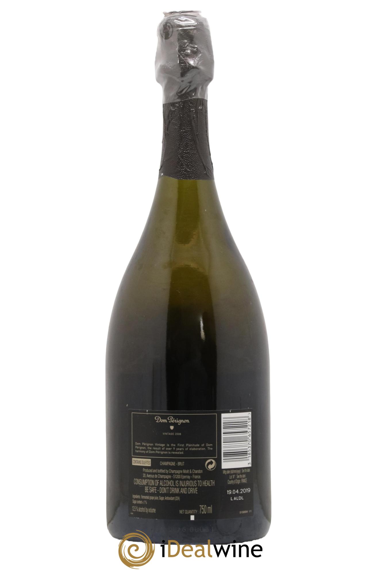 Brut Dom Pérignon 2008 - Lot de 1 bouteille - 1