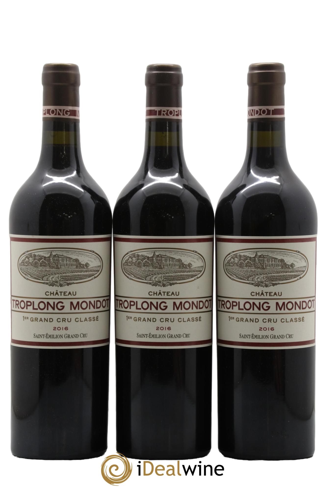 Château Troplong Mondot 1er Grand Cru Classé B 2016 - Lot de 6 bouteilles - 1