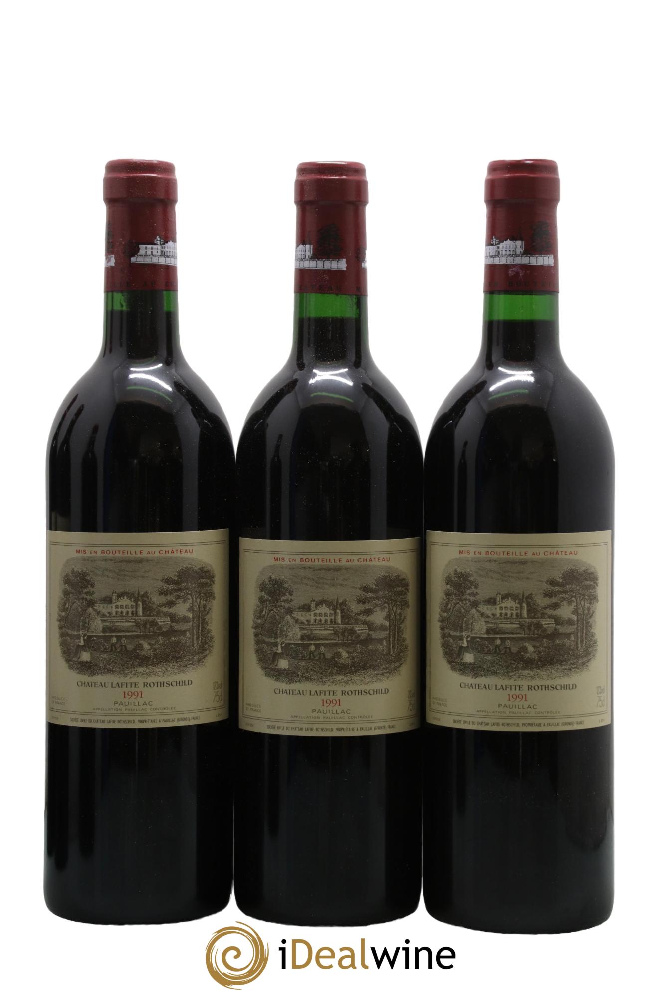 Château Lafite Rothschild 1er Grand Cru Classé 1991 - Lotto di 6 bottiglie - 1