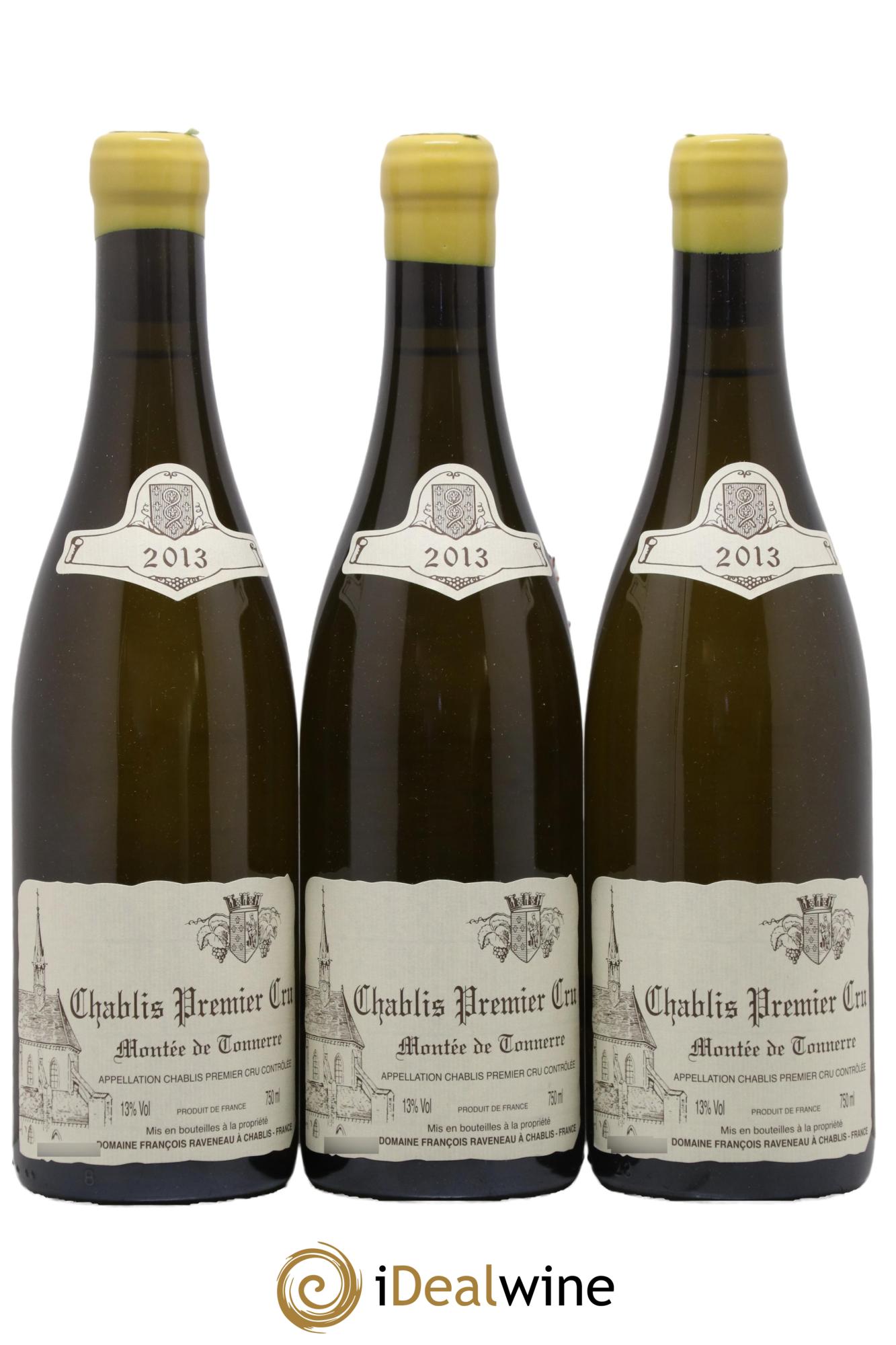 Chablis 1er Cru Montée de Tonnerre Raveneau (Domaine) 2013 - Posten von 3 Flaschen - 0