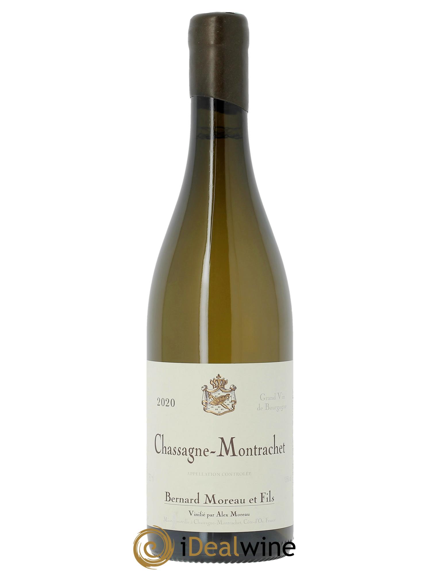 Chassagne-Montrachet Bernard Moreau et Fils (Domaine) 2020 - Lot de 1 bouteille - 0