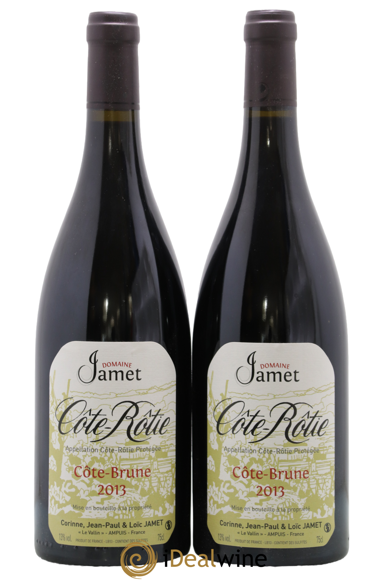 Côte-Rôtie Côte Brune Jamet (Domaine) 2013 - Lot de 2 bouteilles - 0