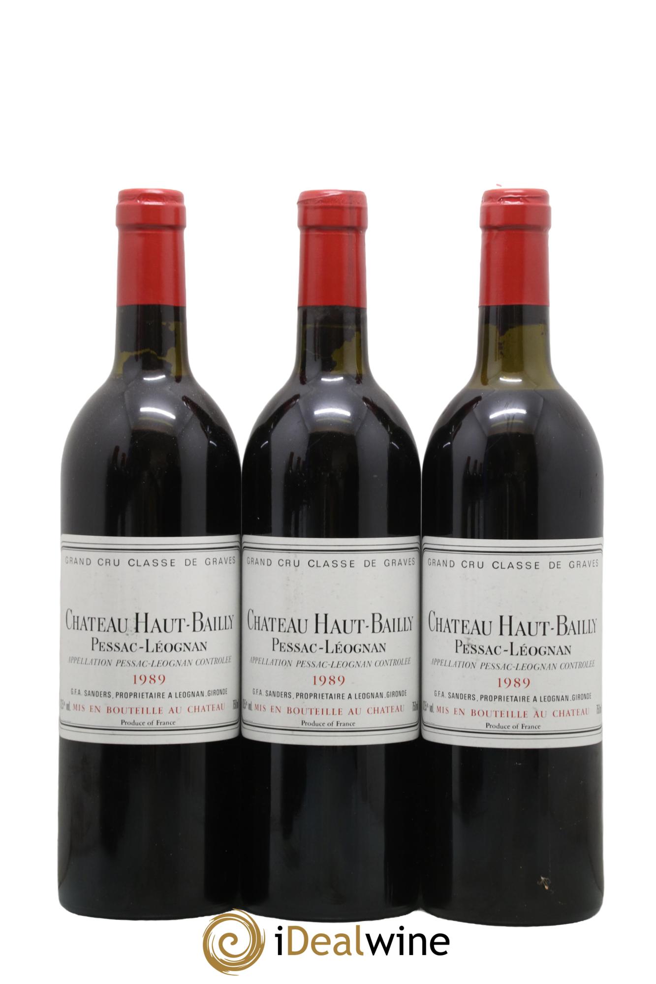 Château Haut-Bailly Cru Classé de Graves 1989 - Lot de 6 bouteilles - 1