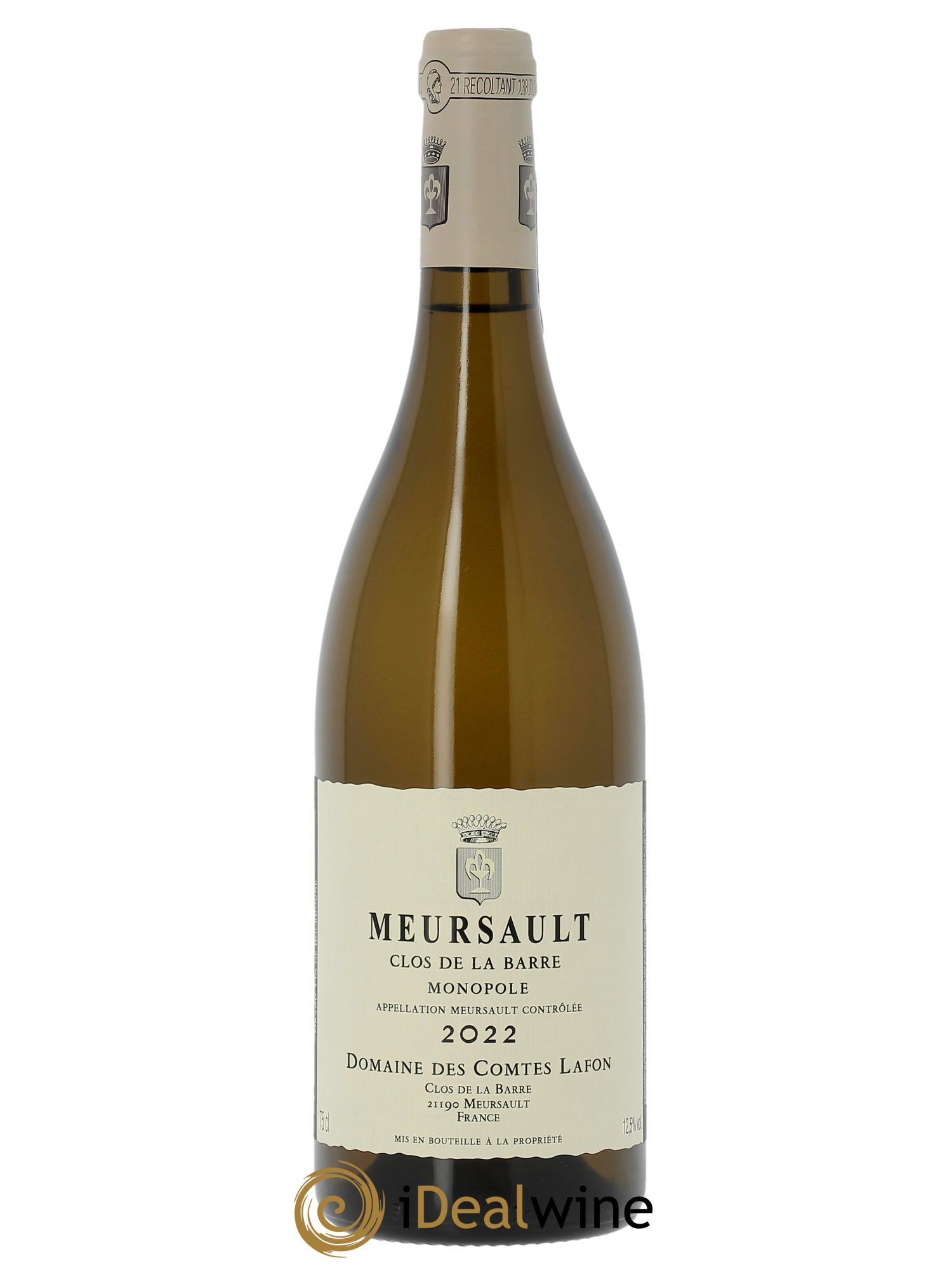 Meursault Clos de la Barre Comtes Lafon (Domaine des) 2022 - Lot de 1 bouteille - 0