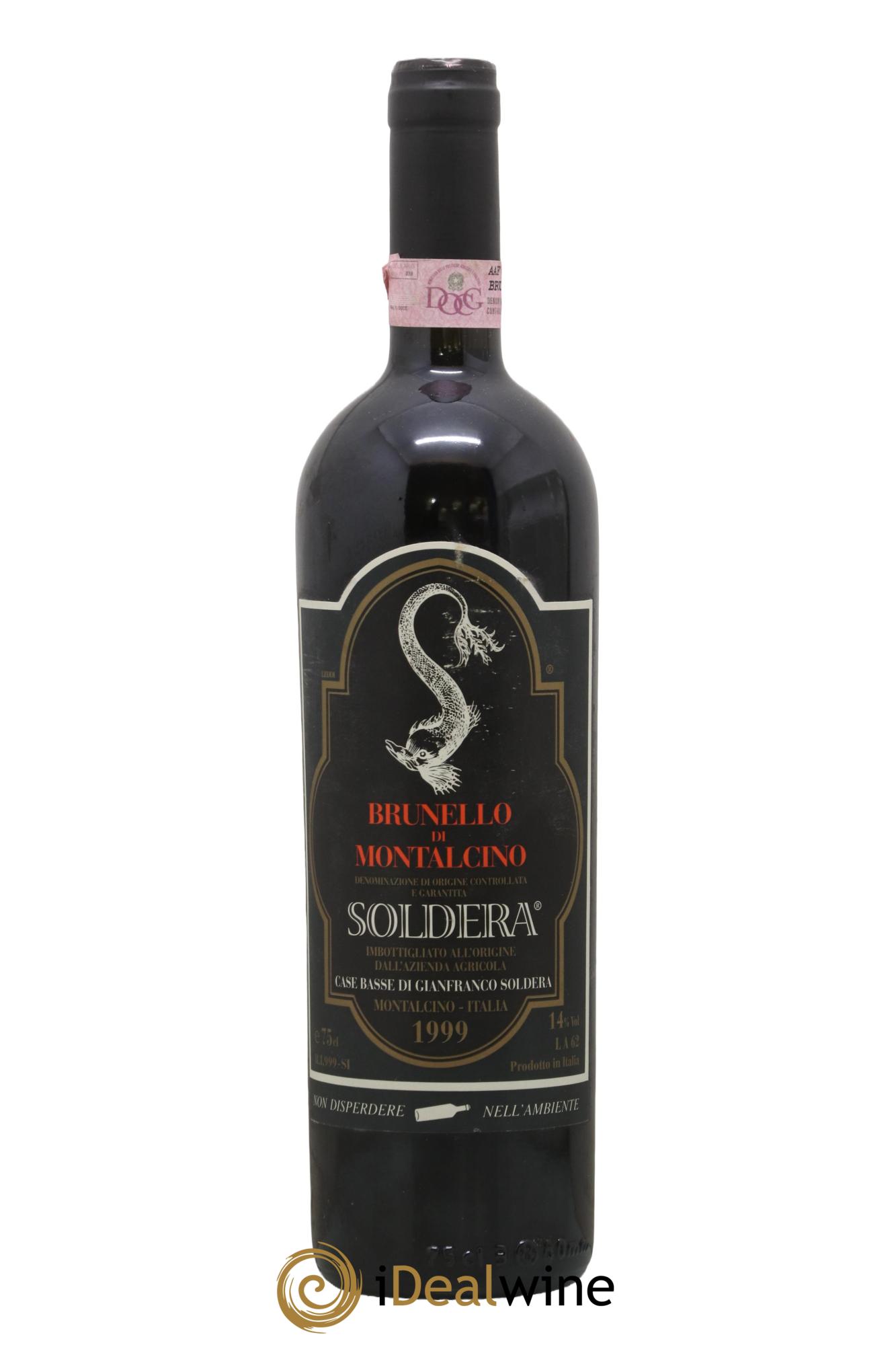 Brunello di Montalcino DOCG Soldera Case Basse - Gianfranco Soldera 1999 - Lot de 1 bouteille - 0