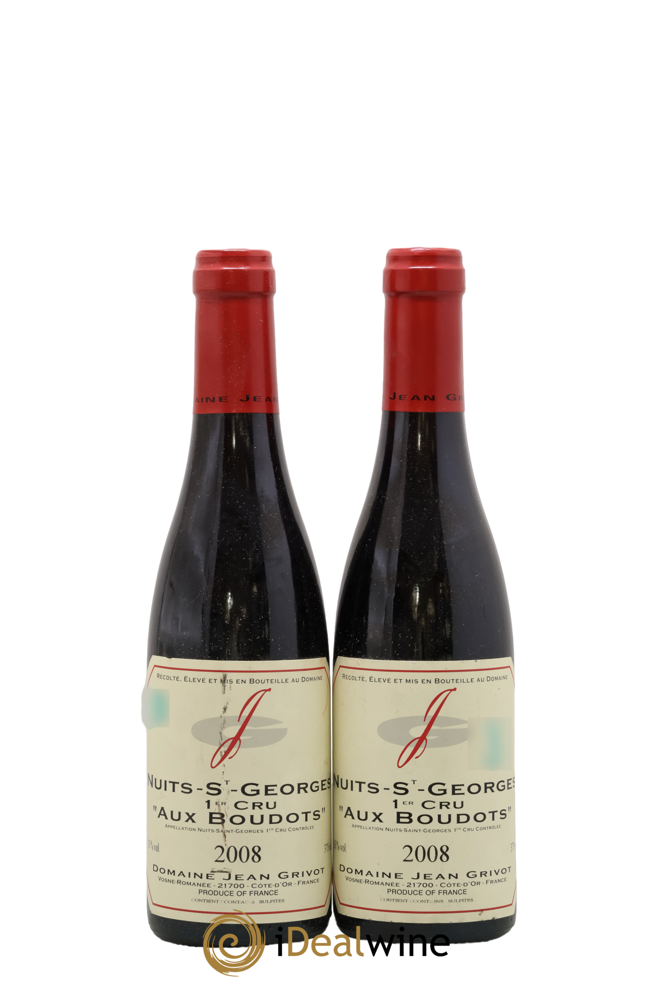 Nuits-Saint-Georges 1er Cru Aux Boudots Jean Grivot 2008 - Lot de 2 demi bouteilles - 0